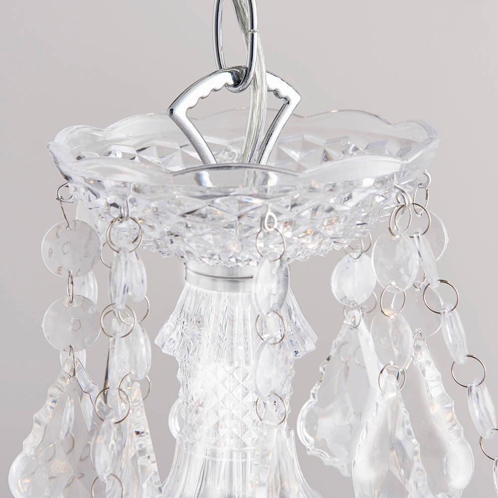 Endon Clarence 12 Arm Chrome & Clear Acrylic Chandelier-OPEN-BOX-BSL-270826
