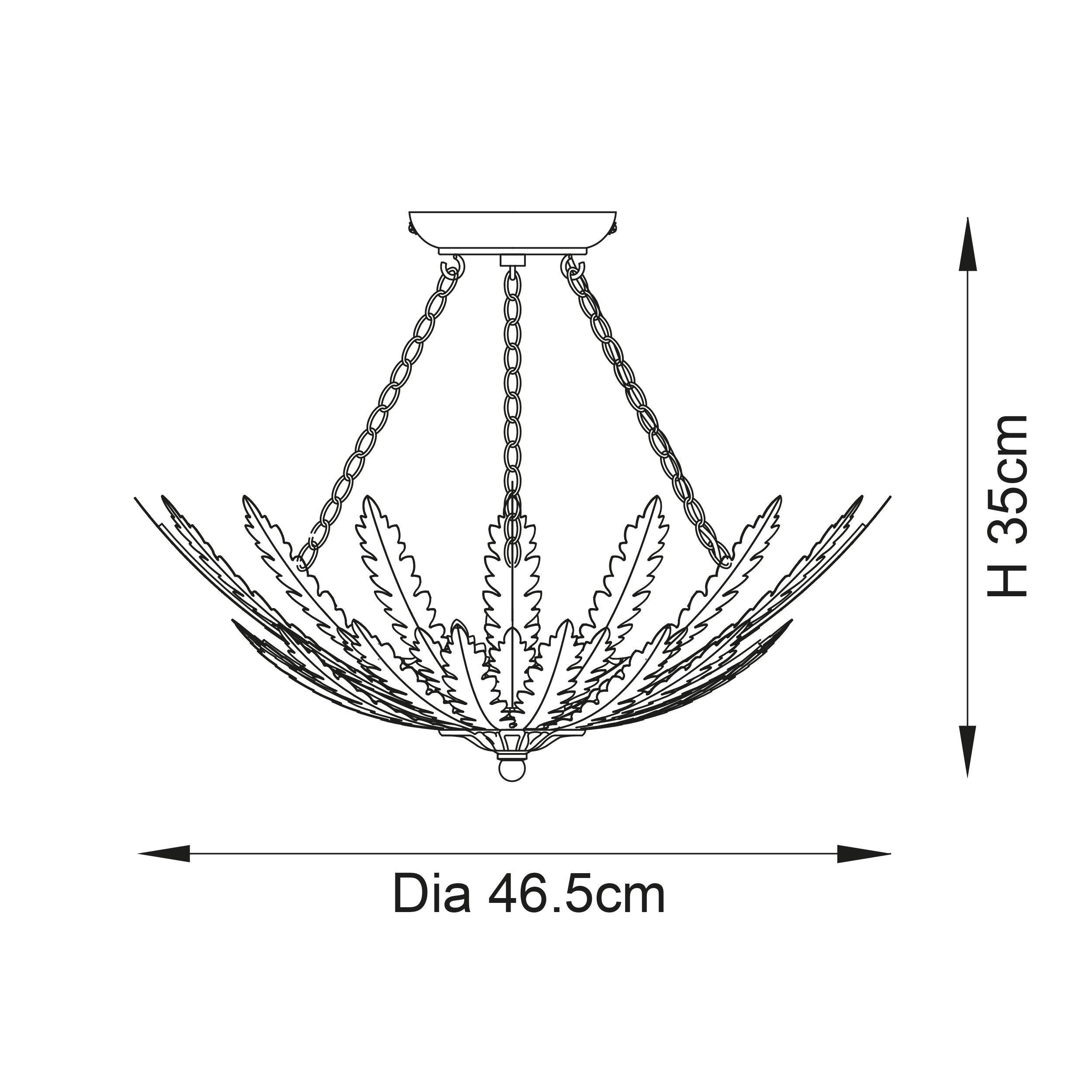 Endon Delphine 3 Light Flush Chrome Ceiling Light Living room dimmable image 2