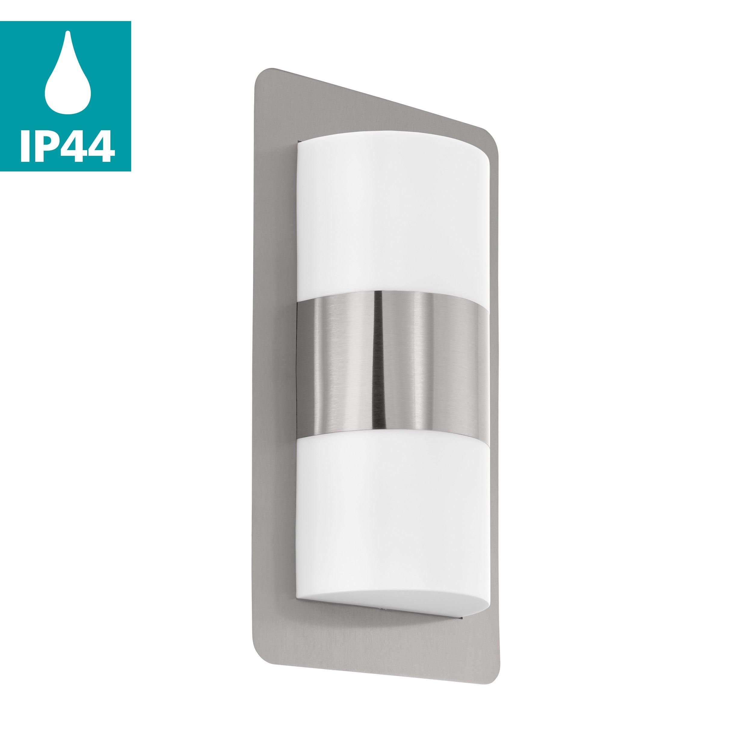 Eglo Cistierna IP44 Stainless Steel Outdoor Wall Light-WAREHOUSE-40-200326