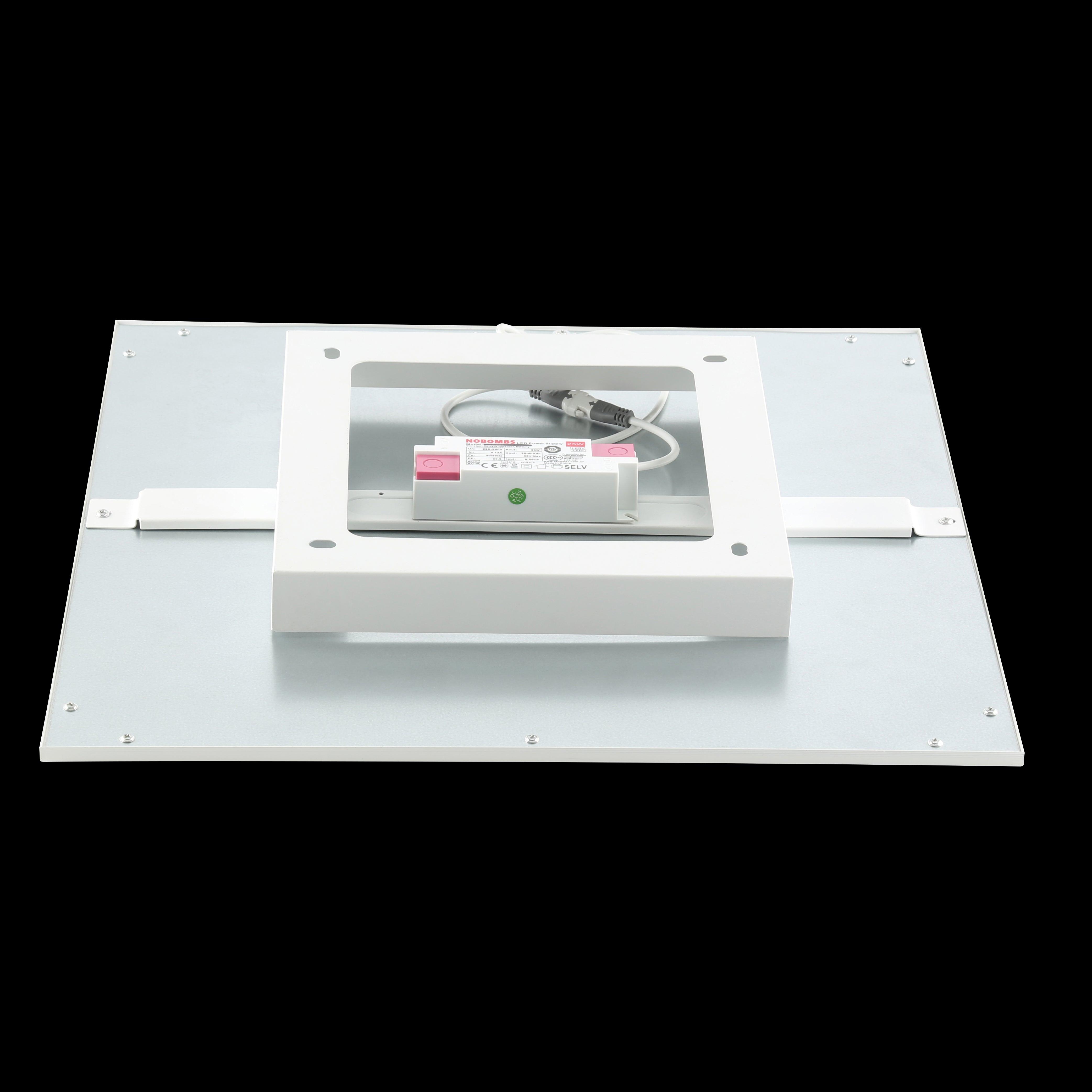 eglo salobrena 1 white led square panel flush ceiling light kitchen lighting