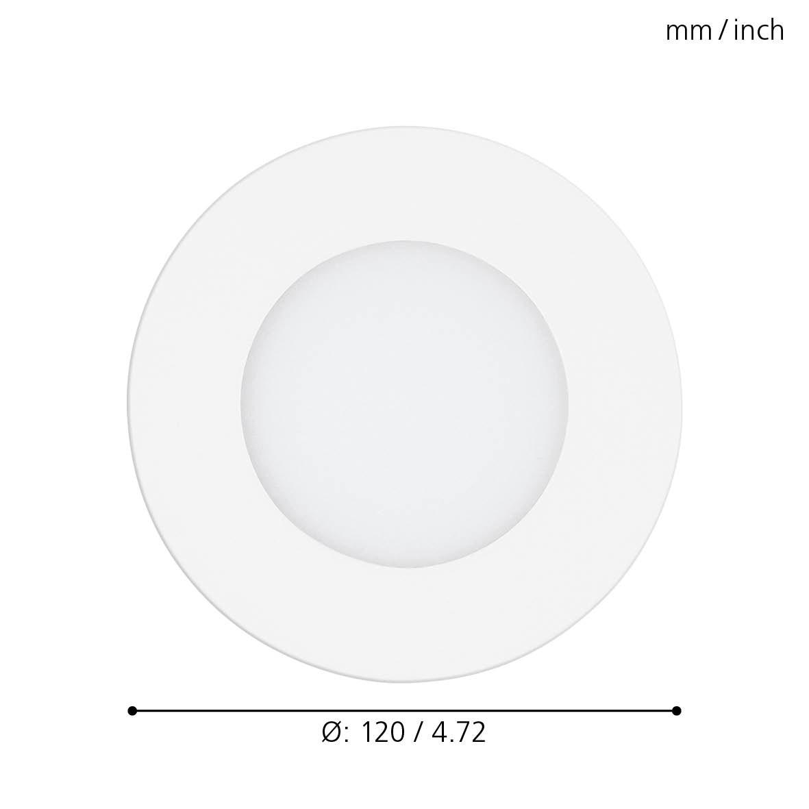 eglo fueva a led white recessed downlight hallway lighting