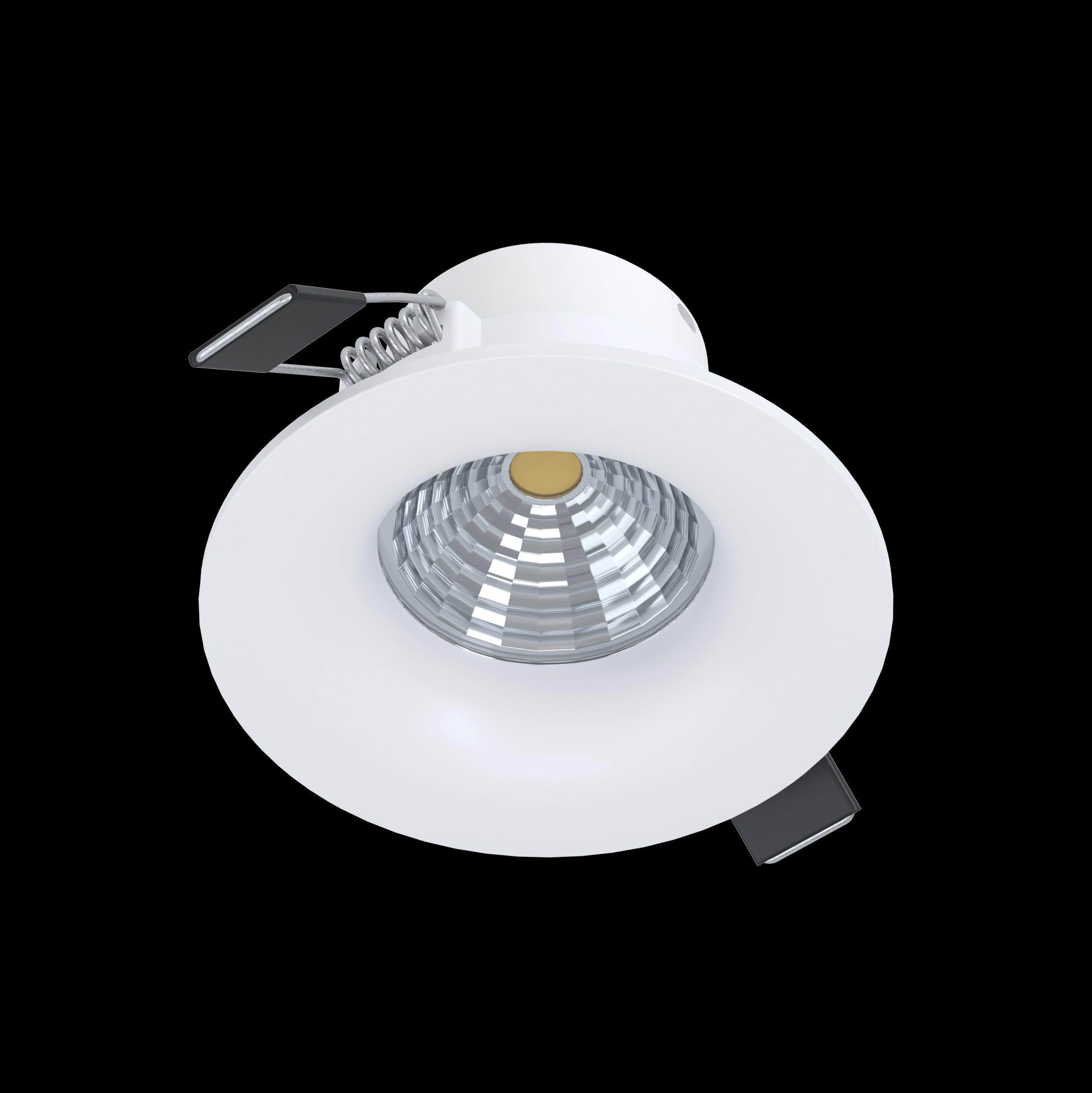 eglo saliceto led white recessed downlight hallway lighting