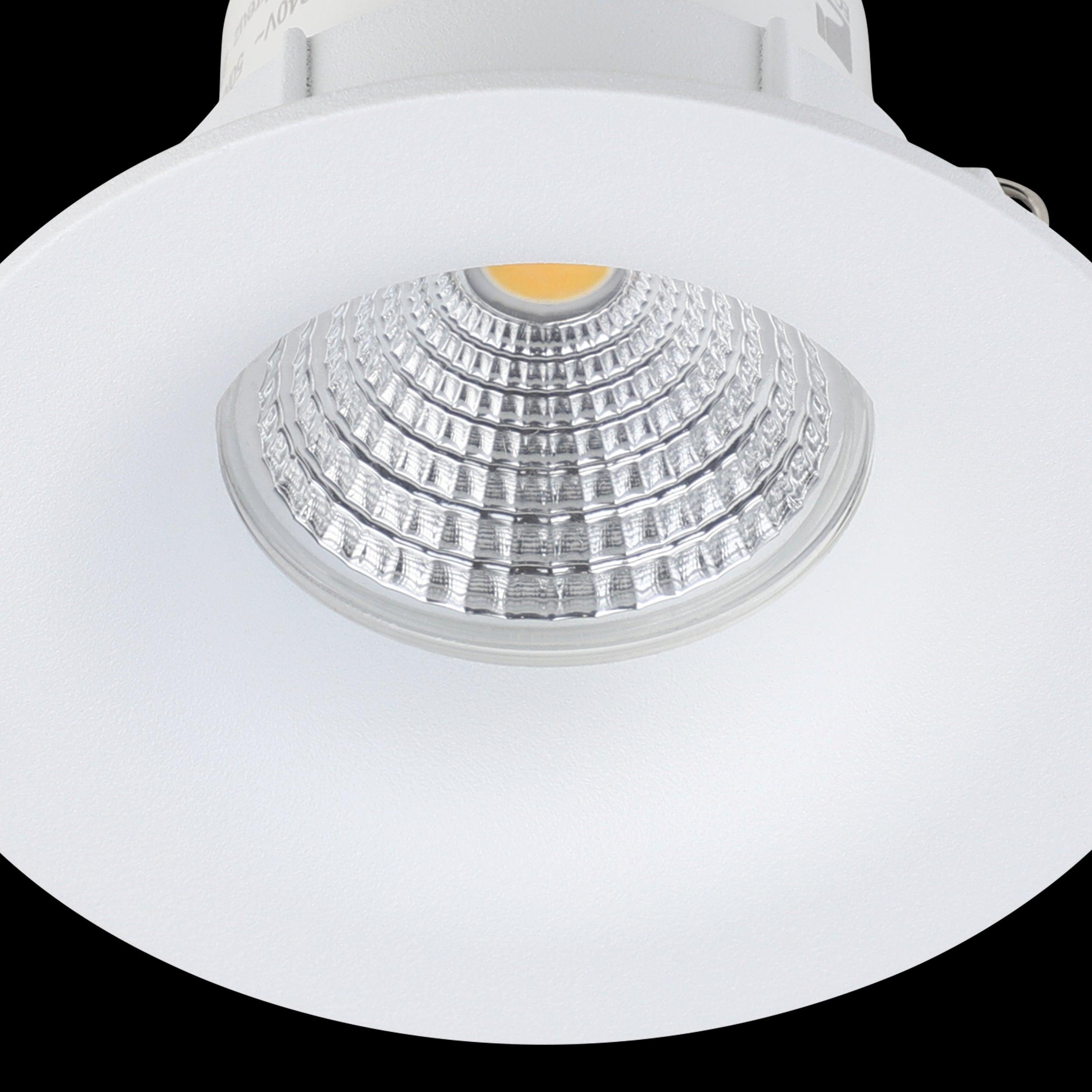 eglo saliceto led white recessed downlight Hallway Lighting Close up