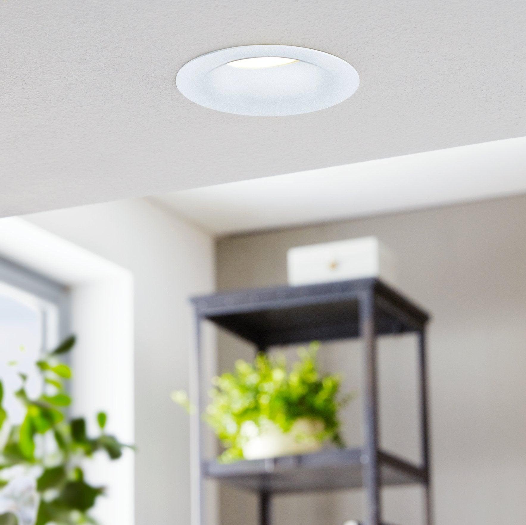 eglo saliceto led white recessed downlight living room image