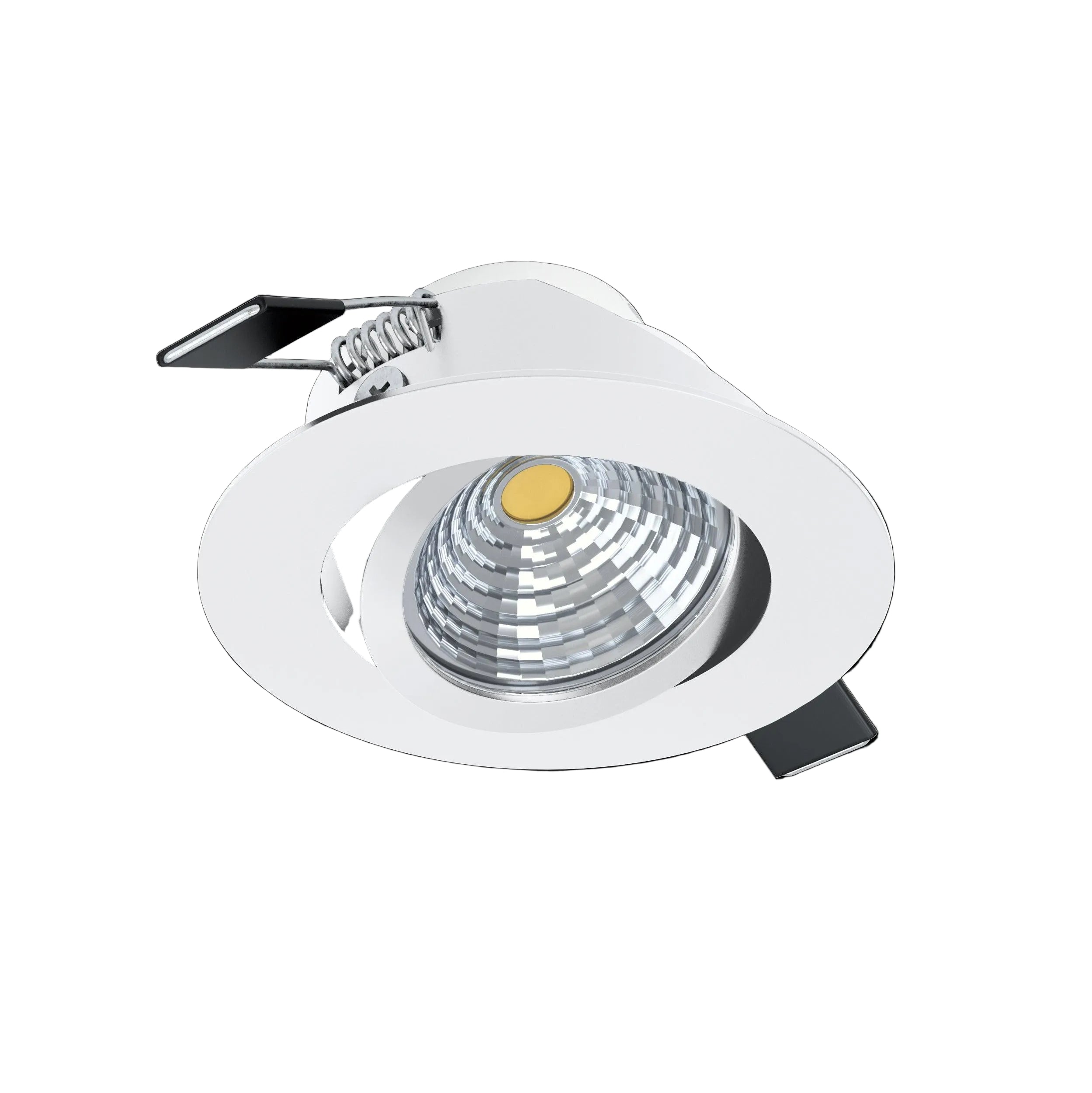 eglo saliceto led round recessed downlight warm white living room image