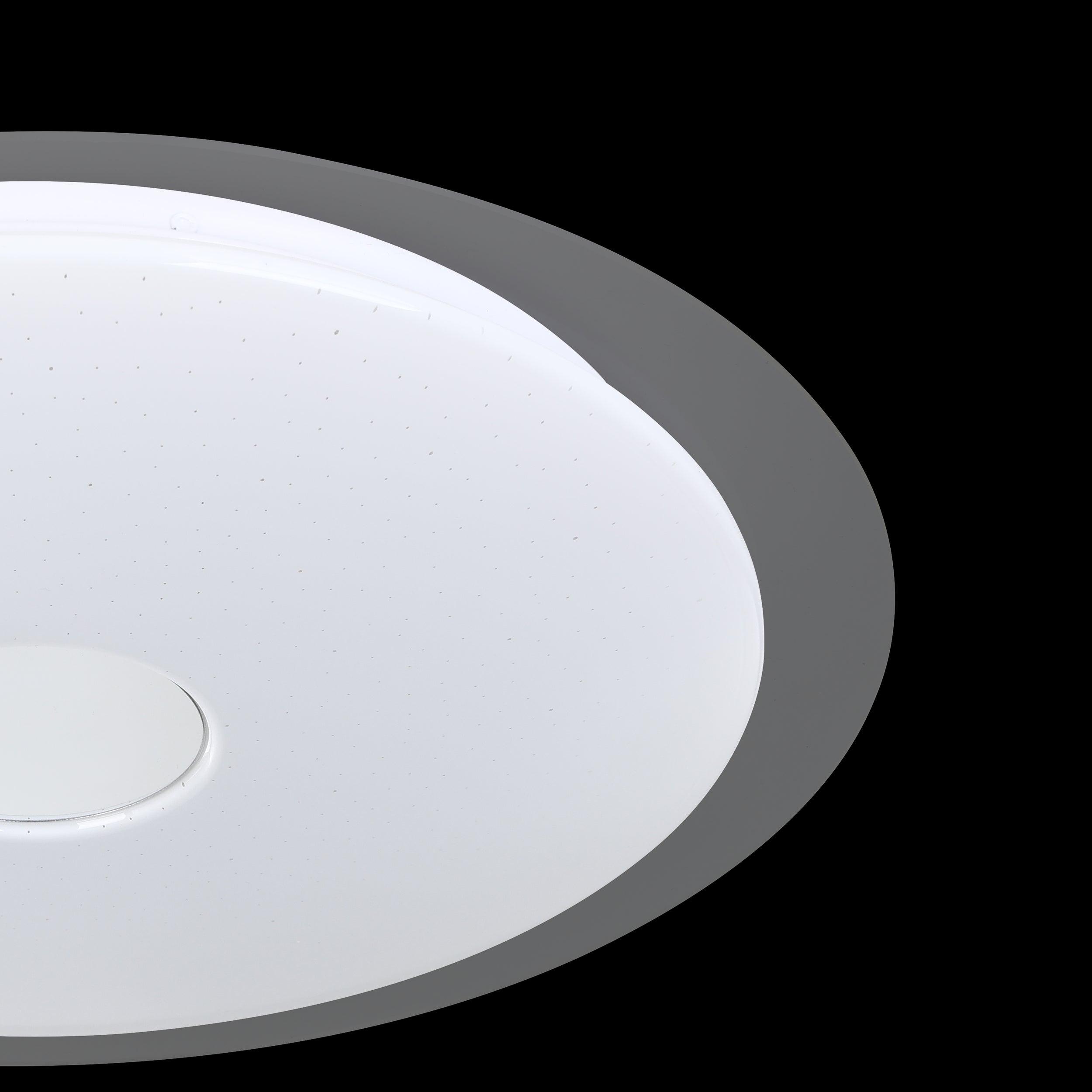 eglo lanciano 1 led white round flush ceiling light 40cm kitchen lighting