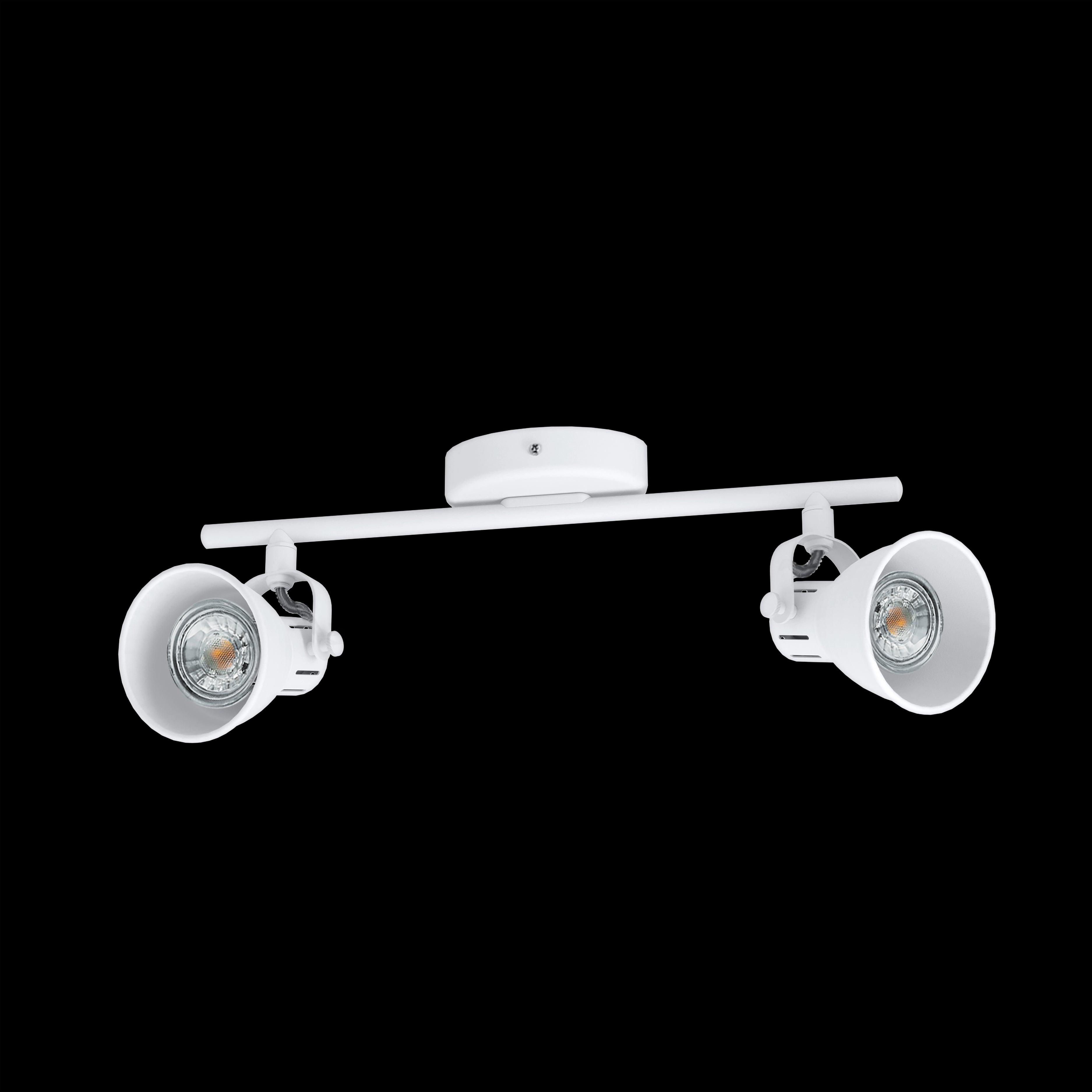 eglo seras 1 white 2 light bar spotlight living room image
