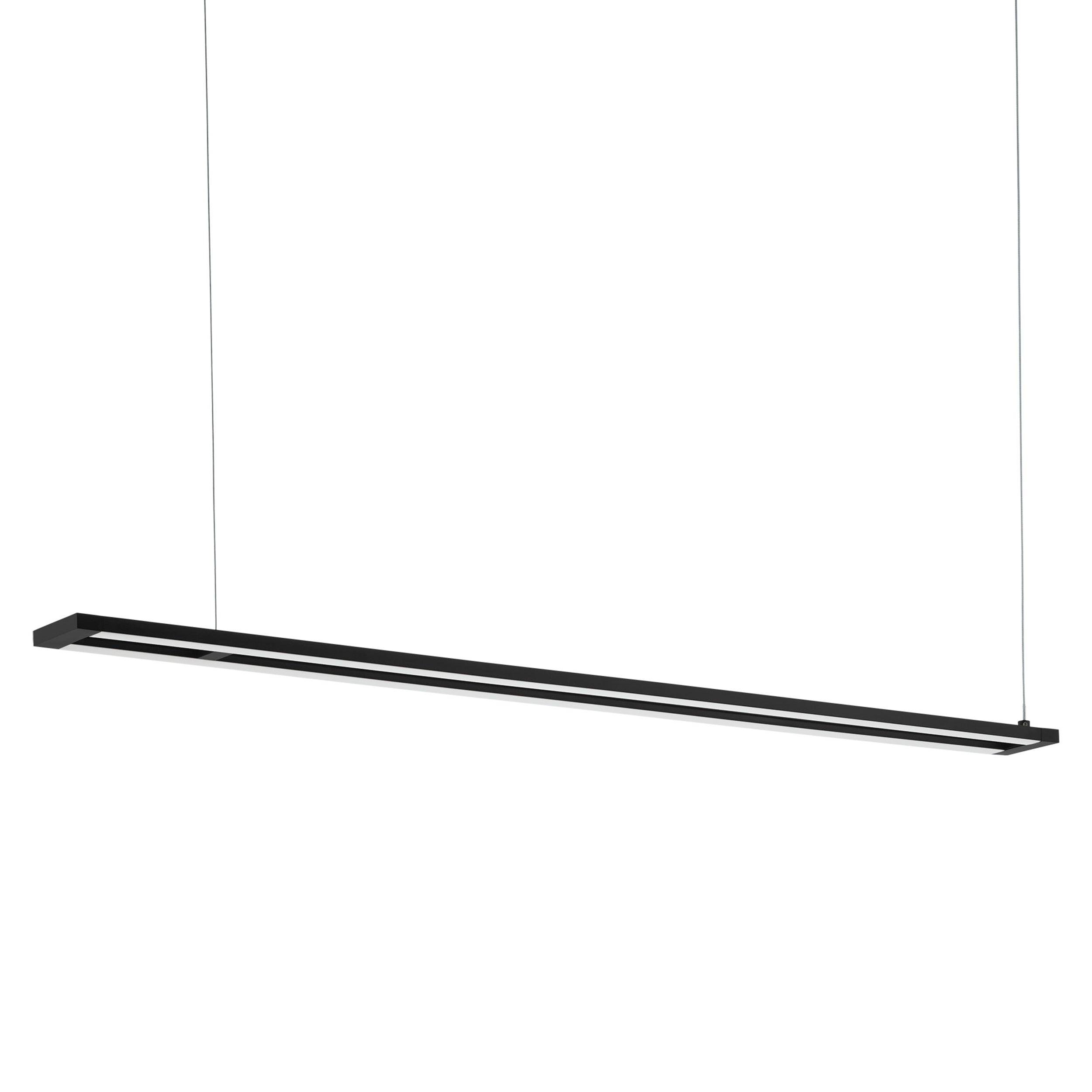 eglo amontillado led black linear ceiling pendant