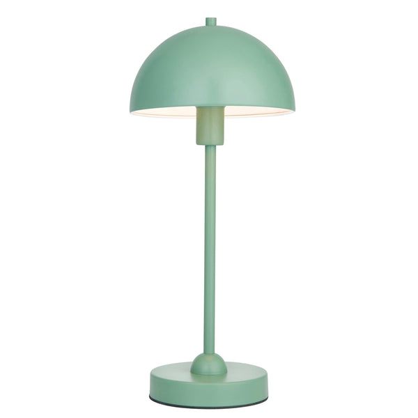 Saroma 1 Light Matt Green Table Lamp - Damaged Box Item Perfect-Endon Lighting-Living-Room-Tiffany Lighting Direct-[image-position]