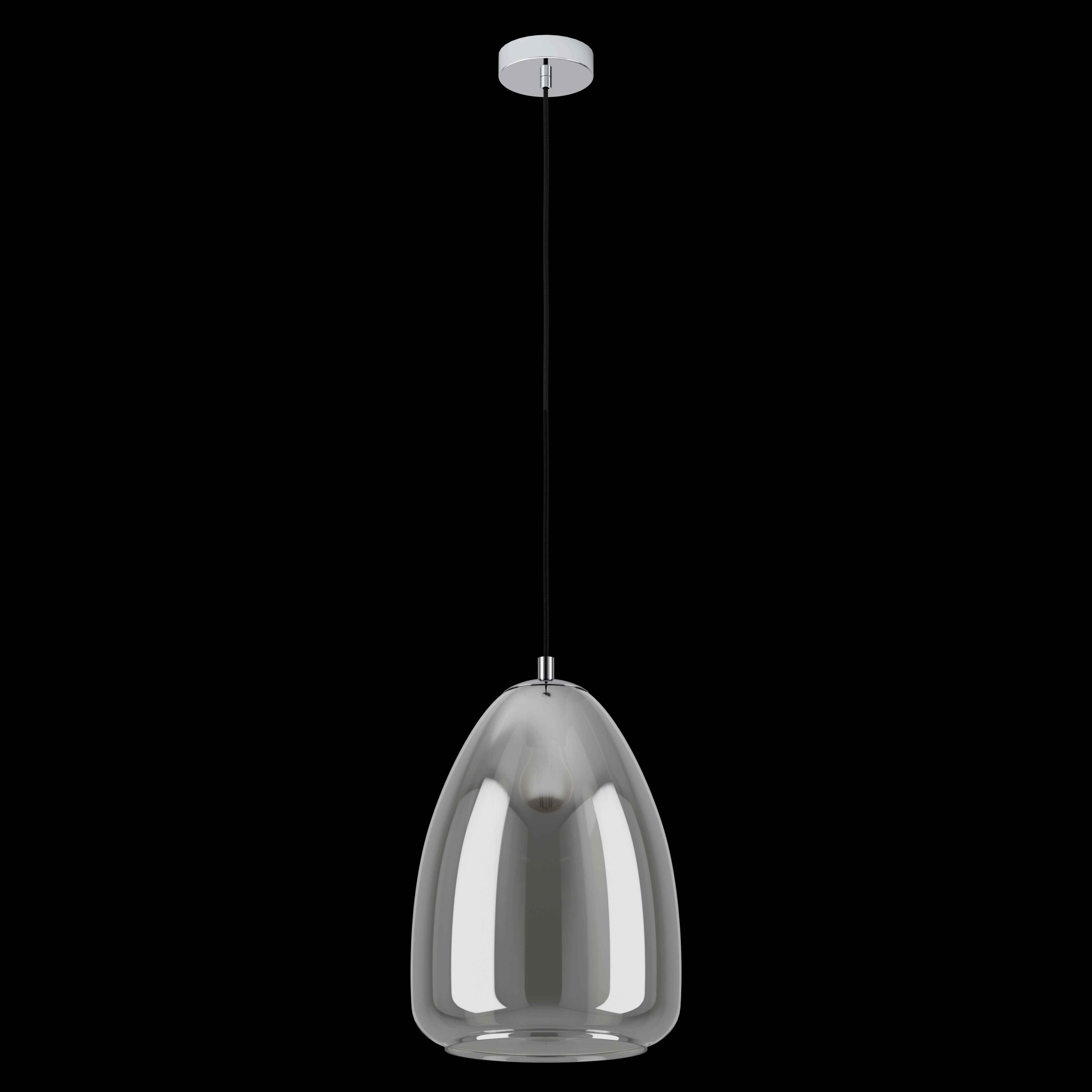 eglo alobrase rounded smoked glass ceiling pendant kitchen lighting