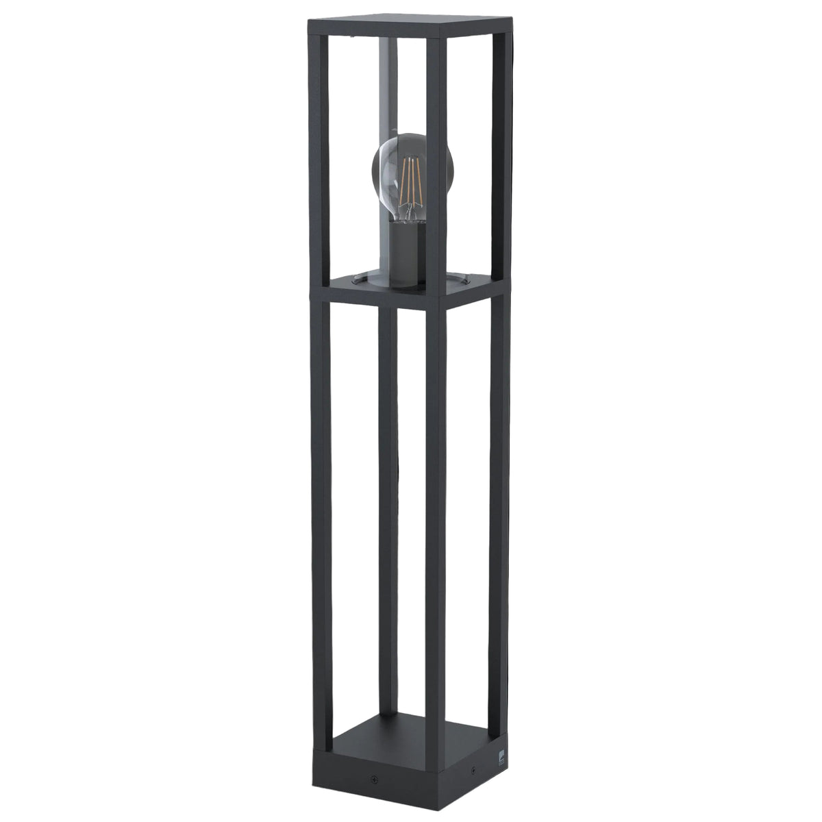 eglo cascinetta ip54 black bollard pathway outdoor led light kitchen lighting