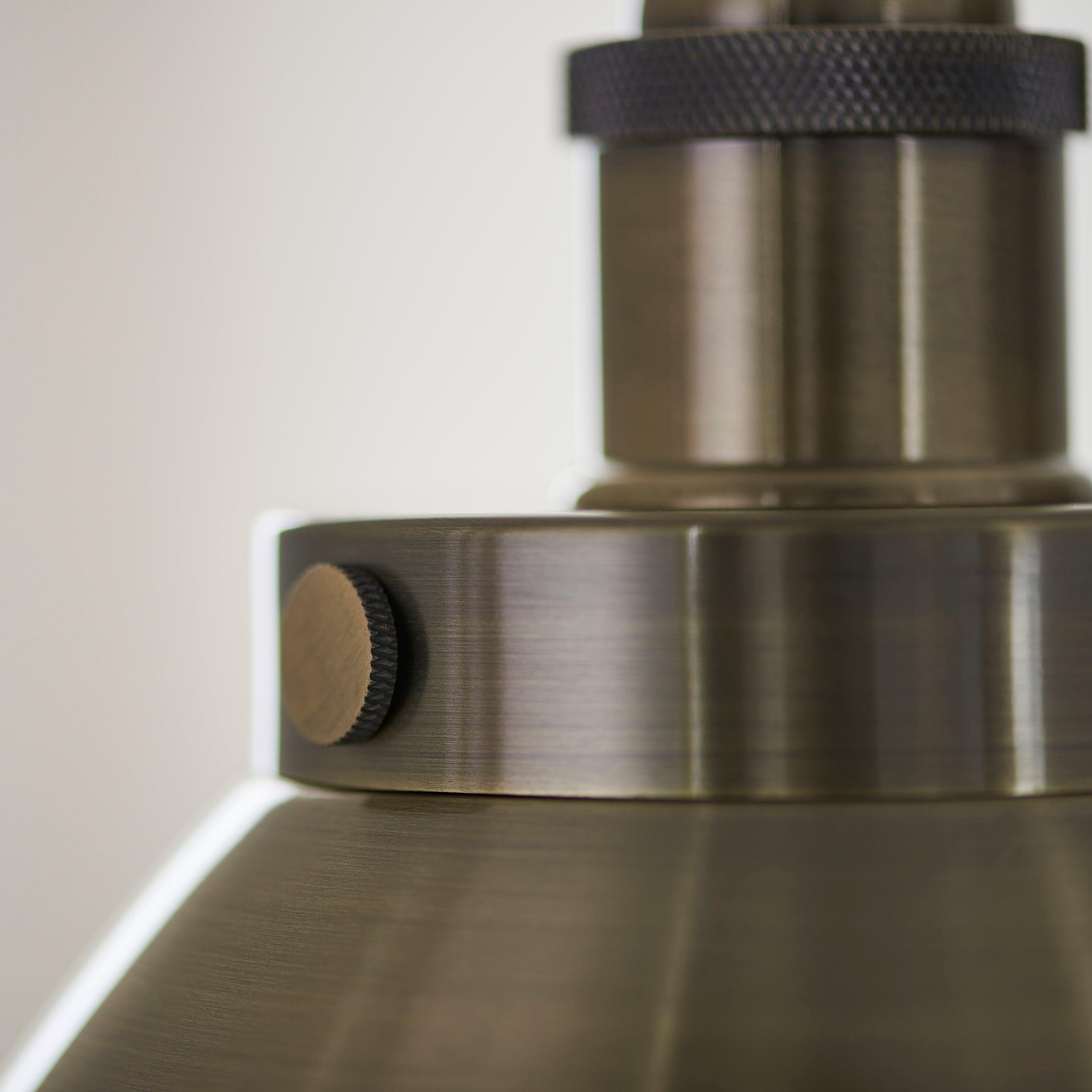 Endon Franklin 1 Light Antique Brass Small Ceiling Pendant-Ceiling Pendant Lights-Endon Lighting Bedrooom Lighting close up Tiffany Lighting Direct