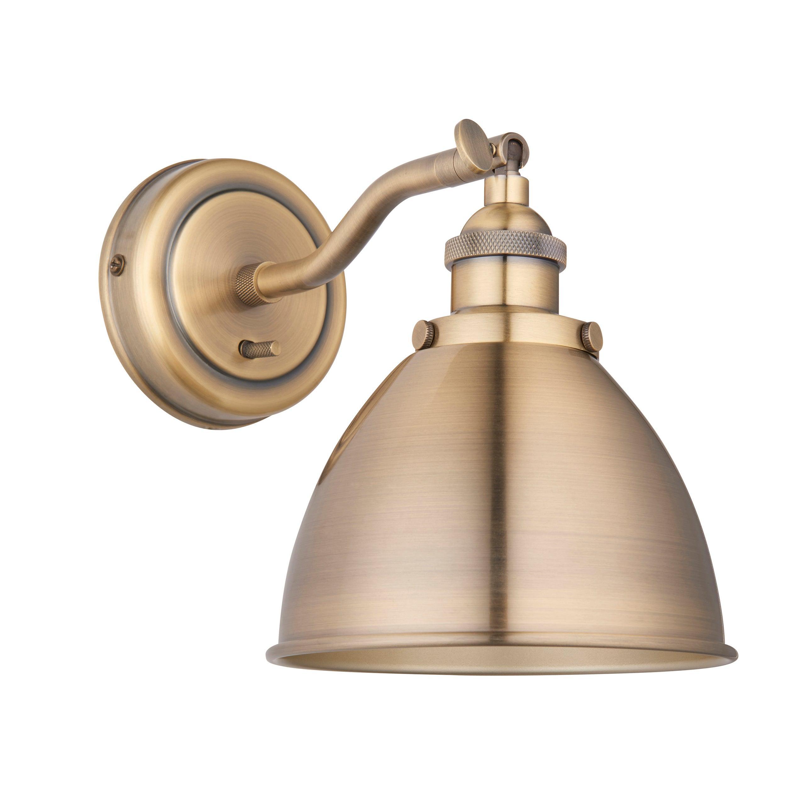 Endon Franklin Brass Wall Light - Brass Shade-OPEN-BOX-310326