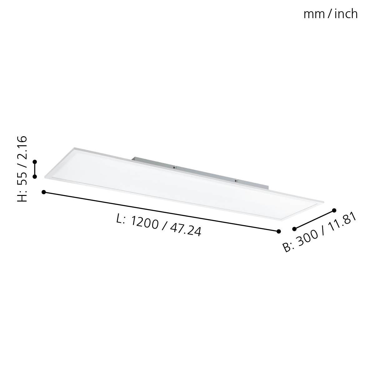 eglo salobrena b white led panel flush ceiling light Kitchen Lighting Close Up