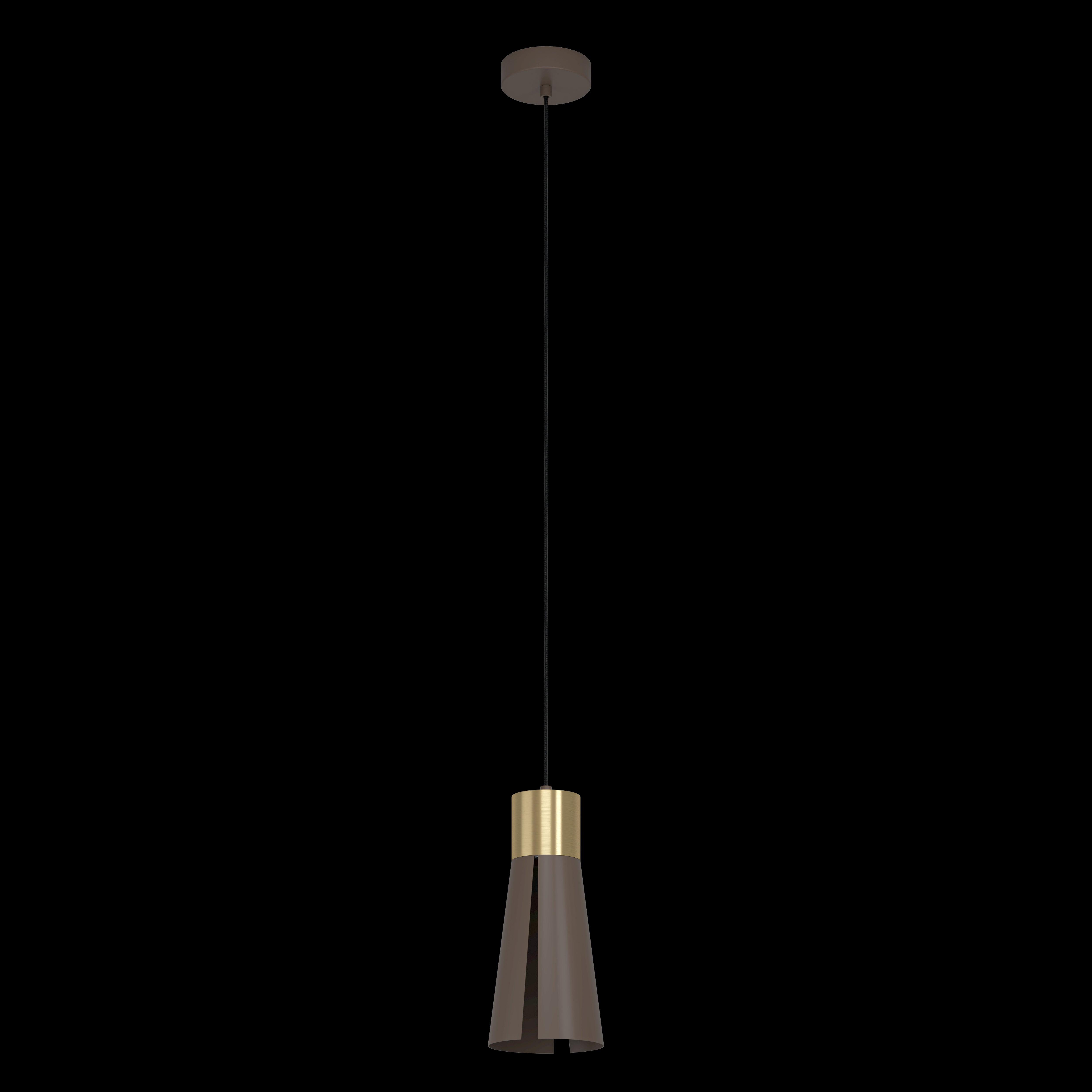 eglo losalomas conical brown brass ceiling pendant living room image