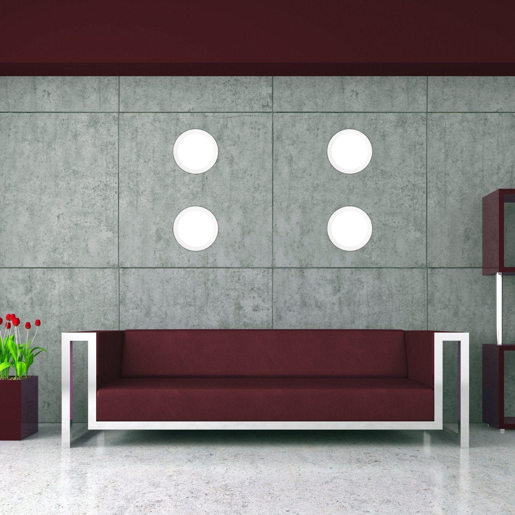 eglo fueva z smart led white recessed ceiling light living room close up