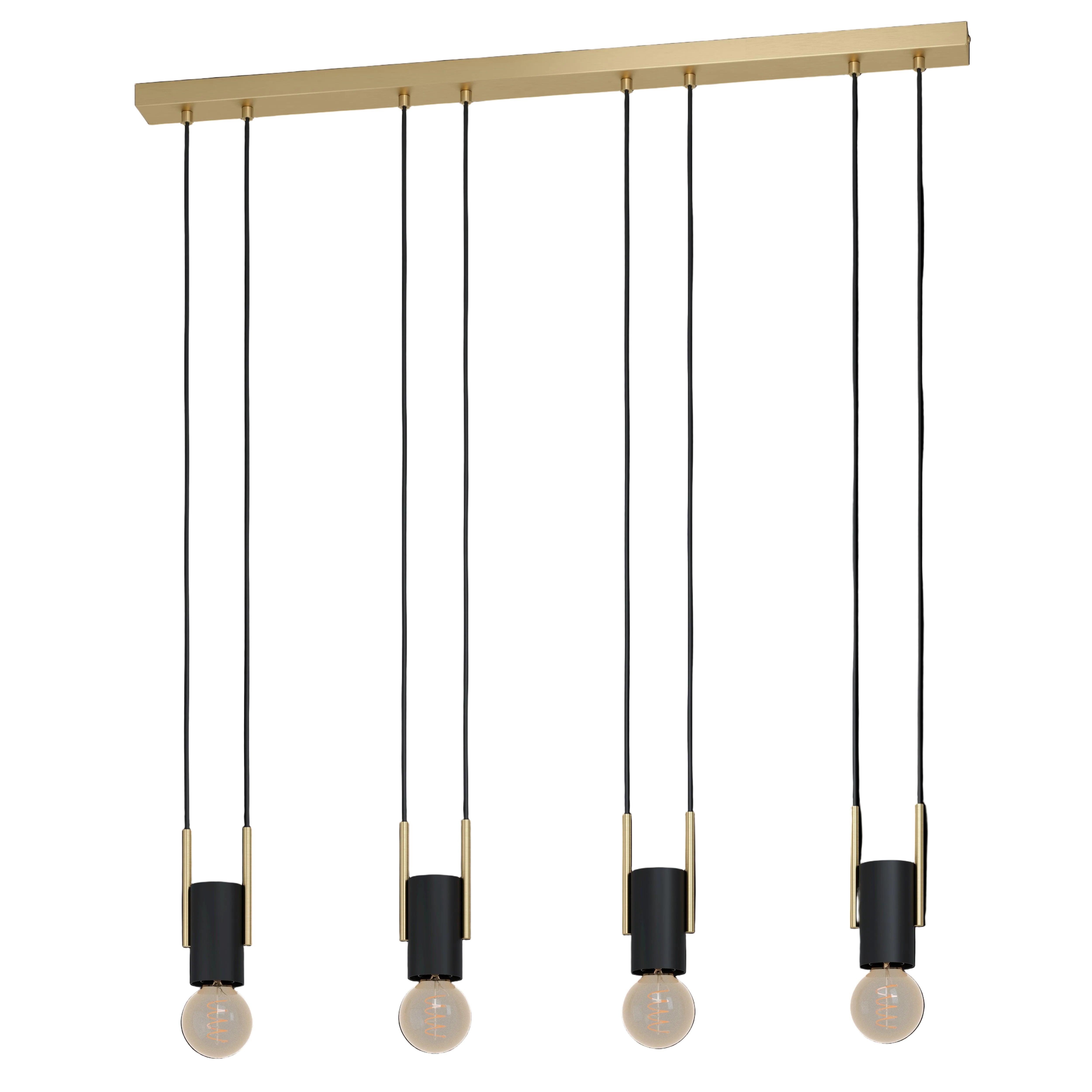 eglo bitachito black metal brass bar ceiling pendant
