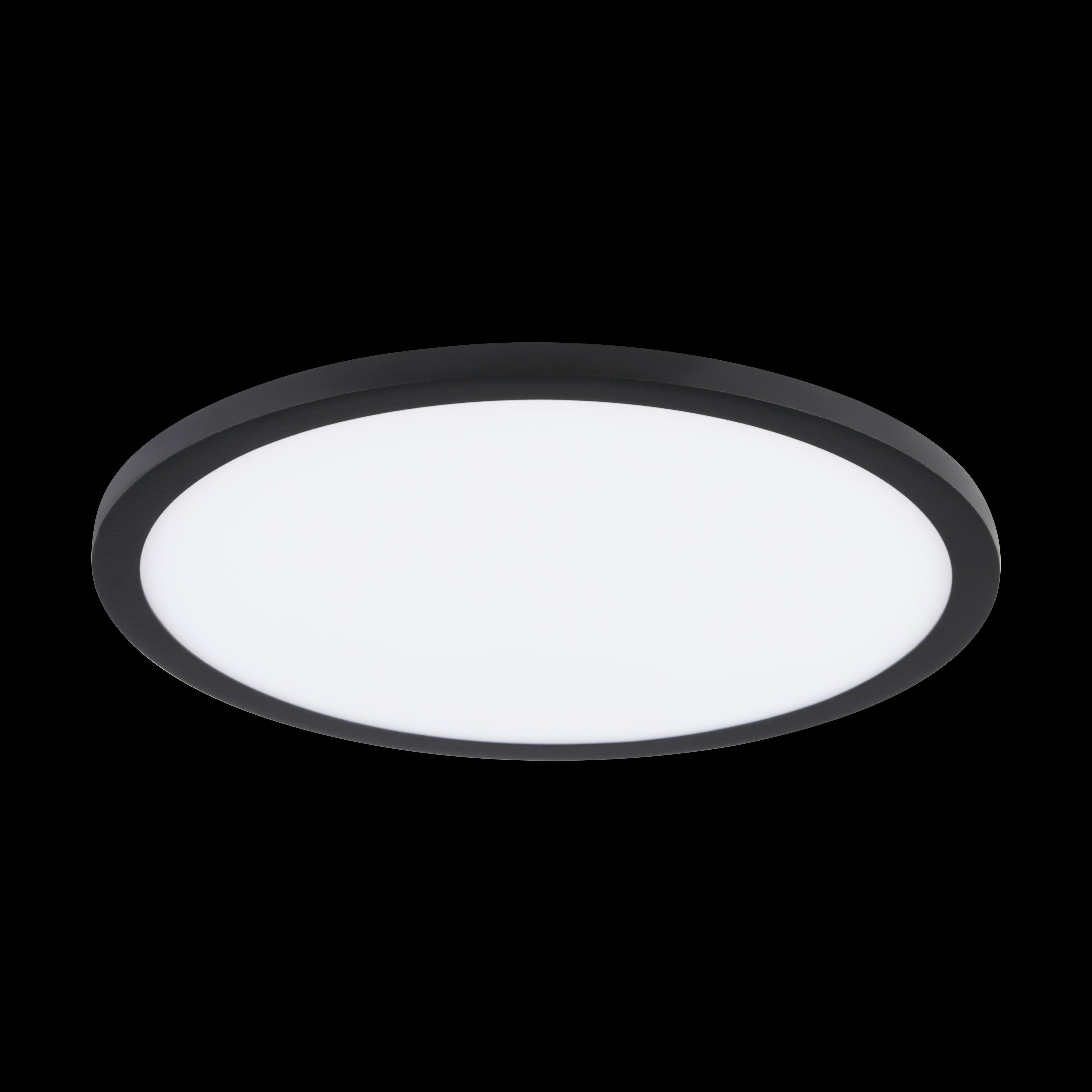 eglo fueva flex black led recessed ceiling light warm white living room image