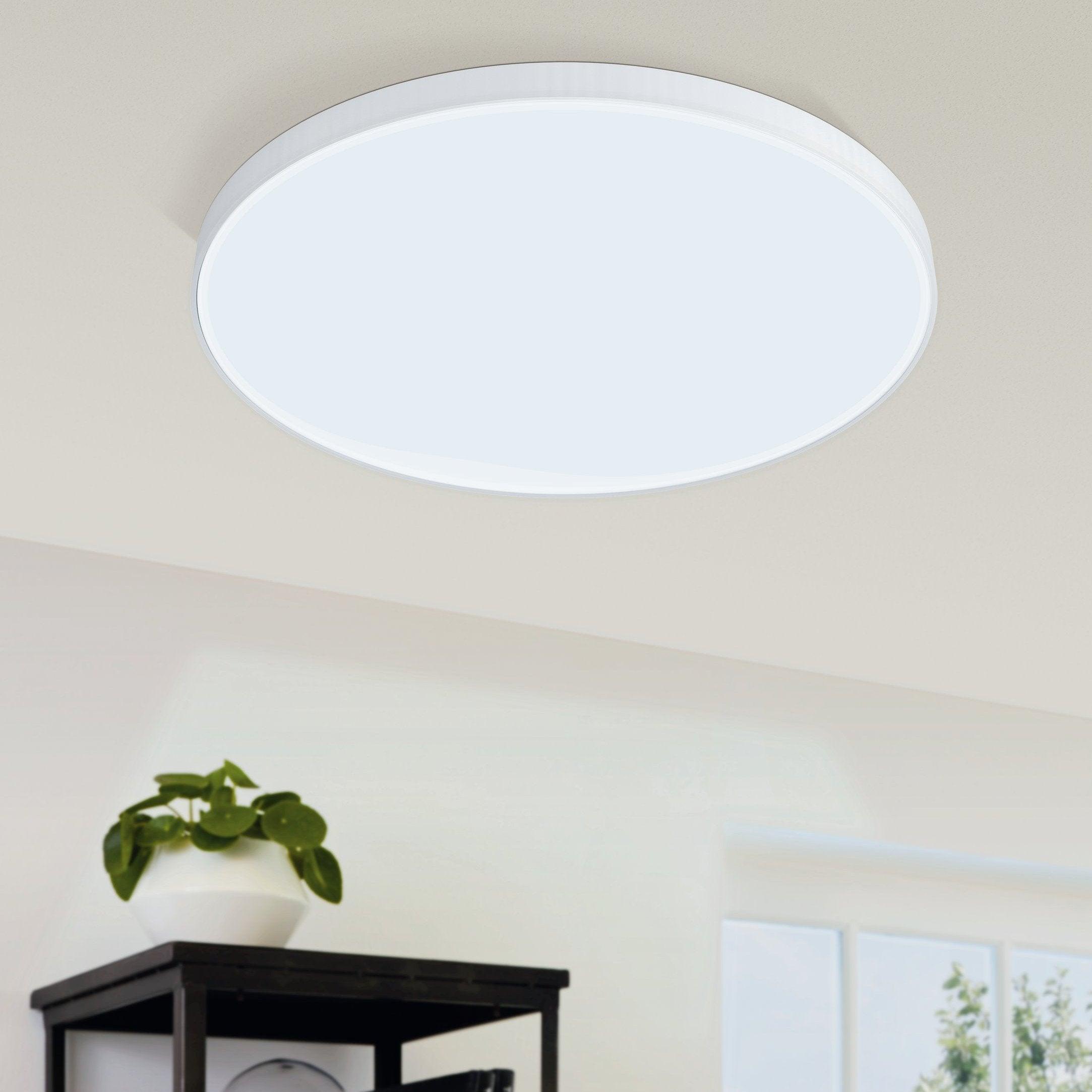 eglo zubieta a smart led white flush ceiling light 59 5cm
