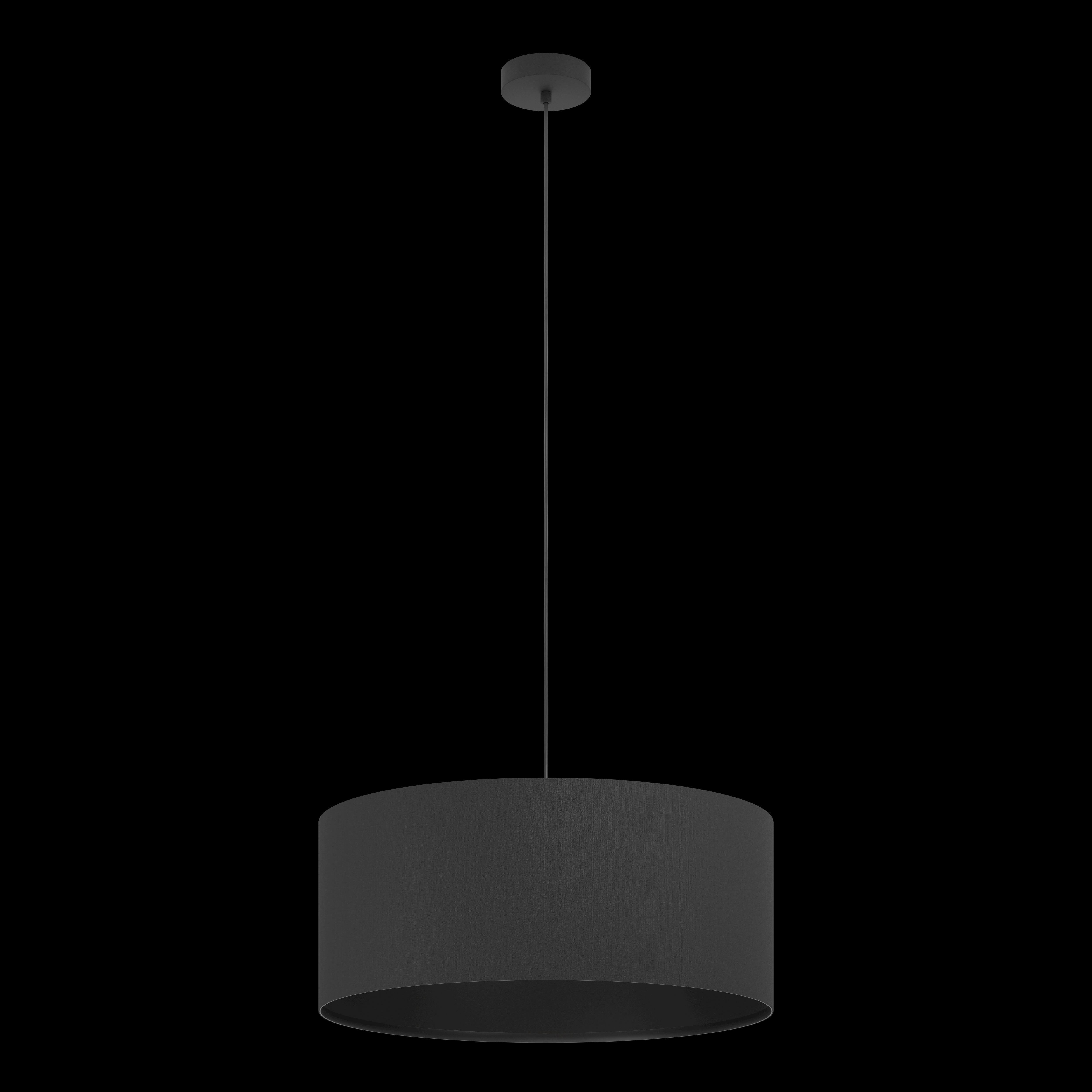 eglo maserlo 1 black round fabric ceiling pendant 53cm hallway lighting