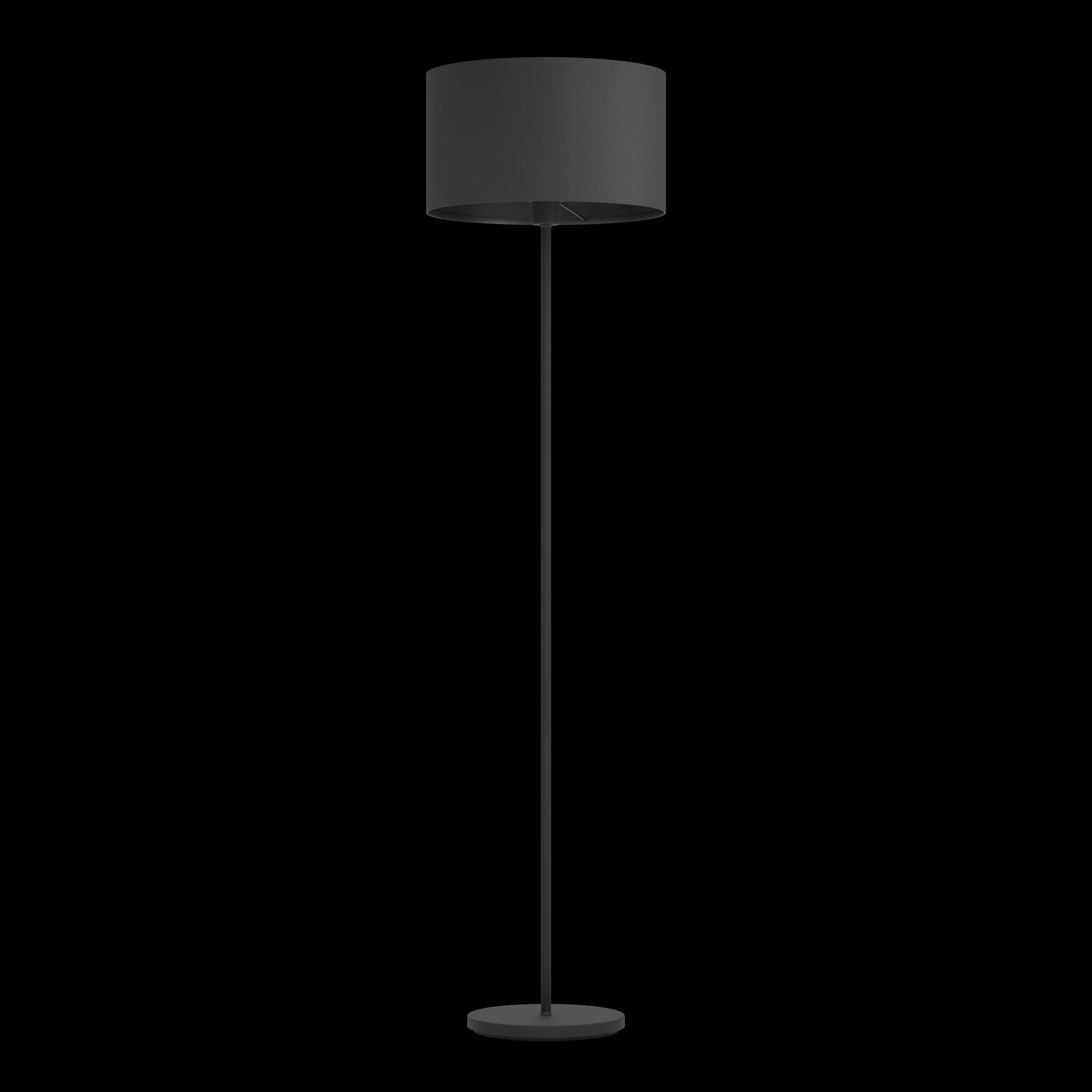 eglo maserlo 1 black floor lamp with fabric shade kitchen lighting