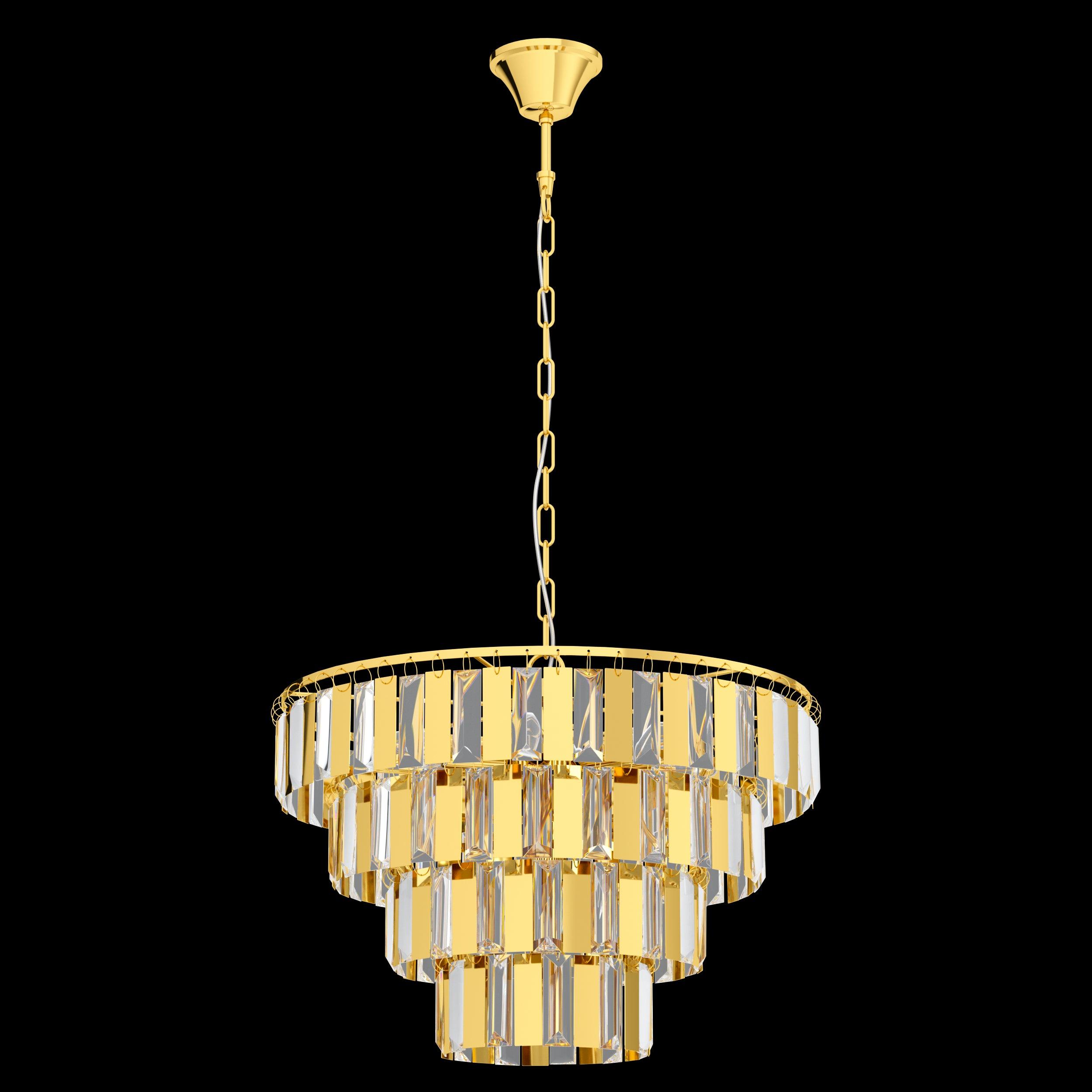 eglo erseka crystal glass brass ceiling pendant 48 5cm