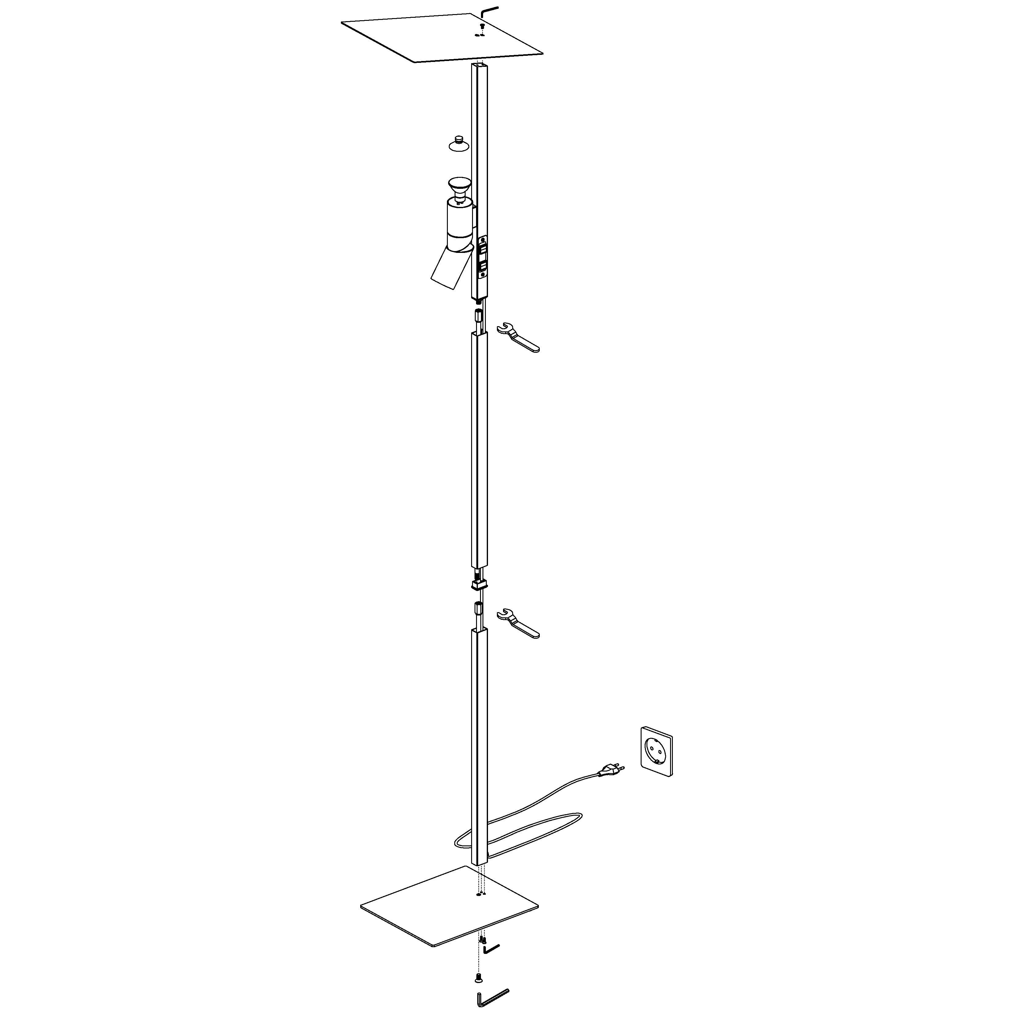 eglo budensea modern black floor lamp kitchen lighting