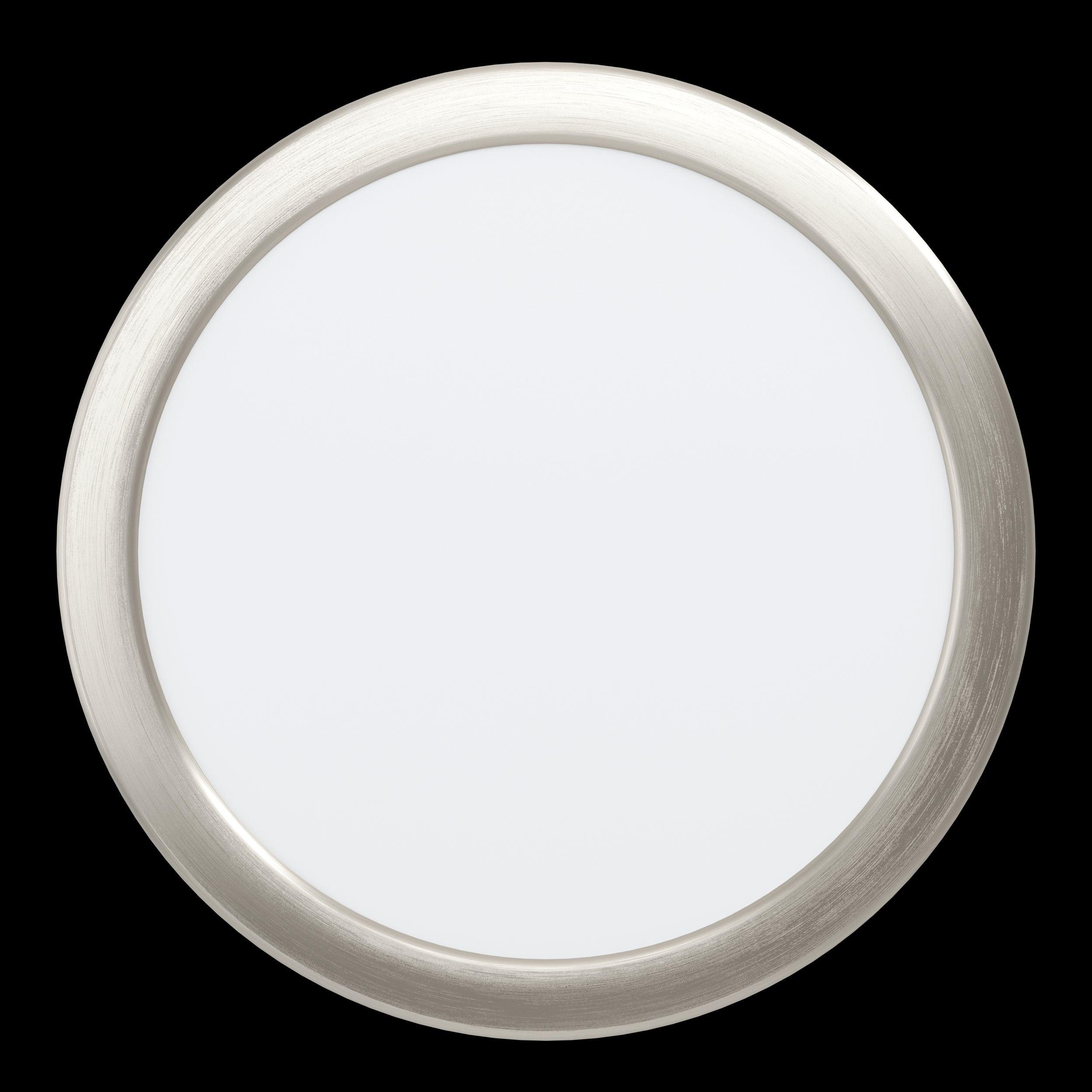 eglo fueva 5 nickel led recessed ceiling light 21 6cm living room image