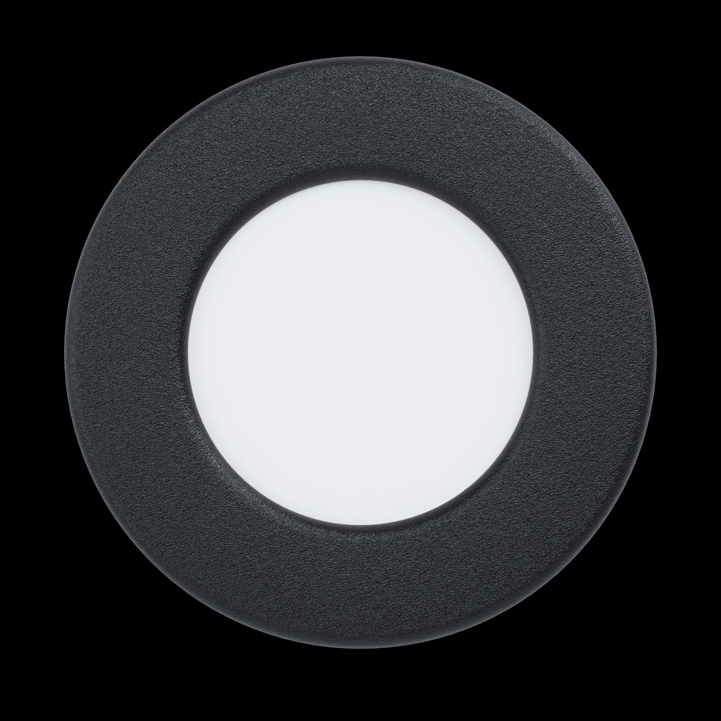 eglo fueva 5 black led recessed ceiling light 8 6cm living room image