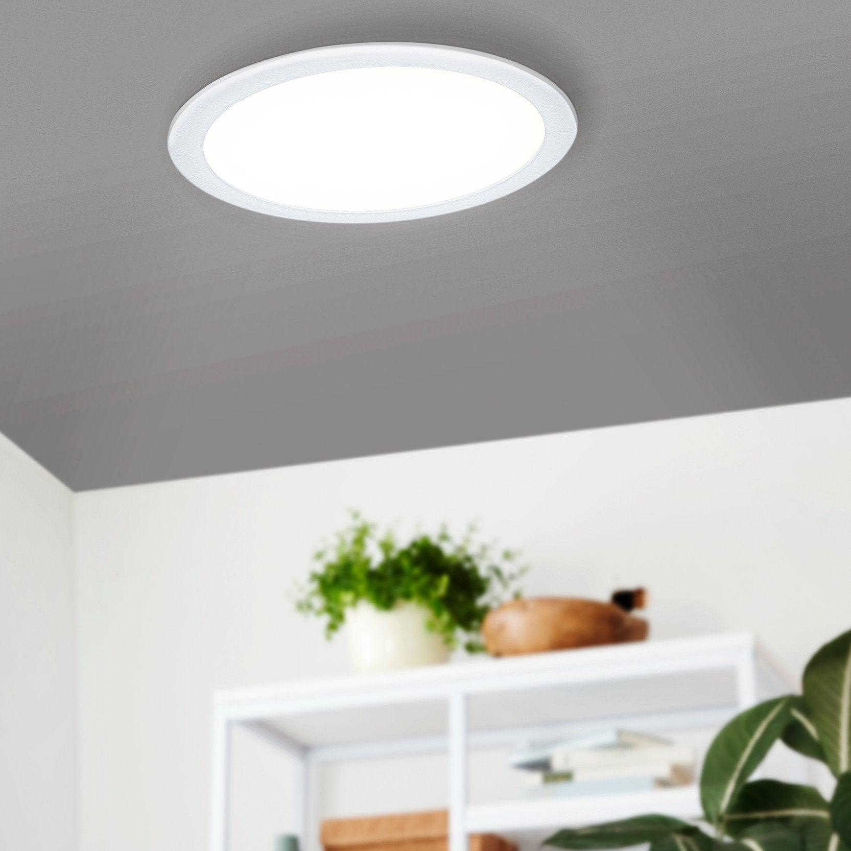 eglo fueva 5 led cool white recessed ceiling light 21 6cm living room image