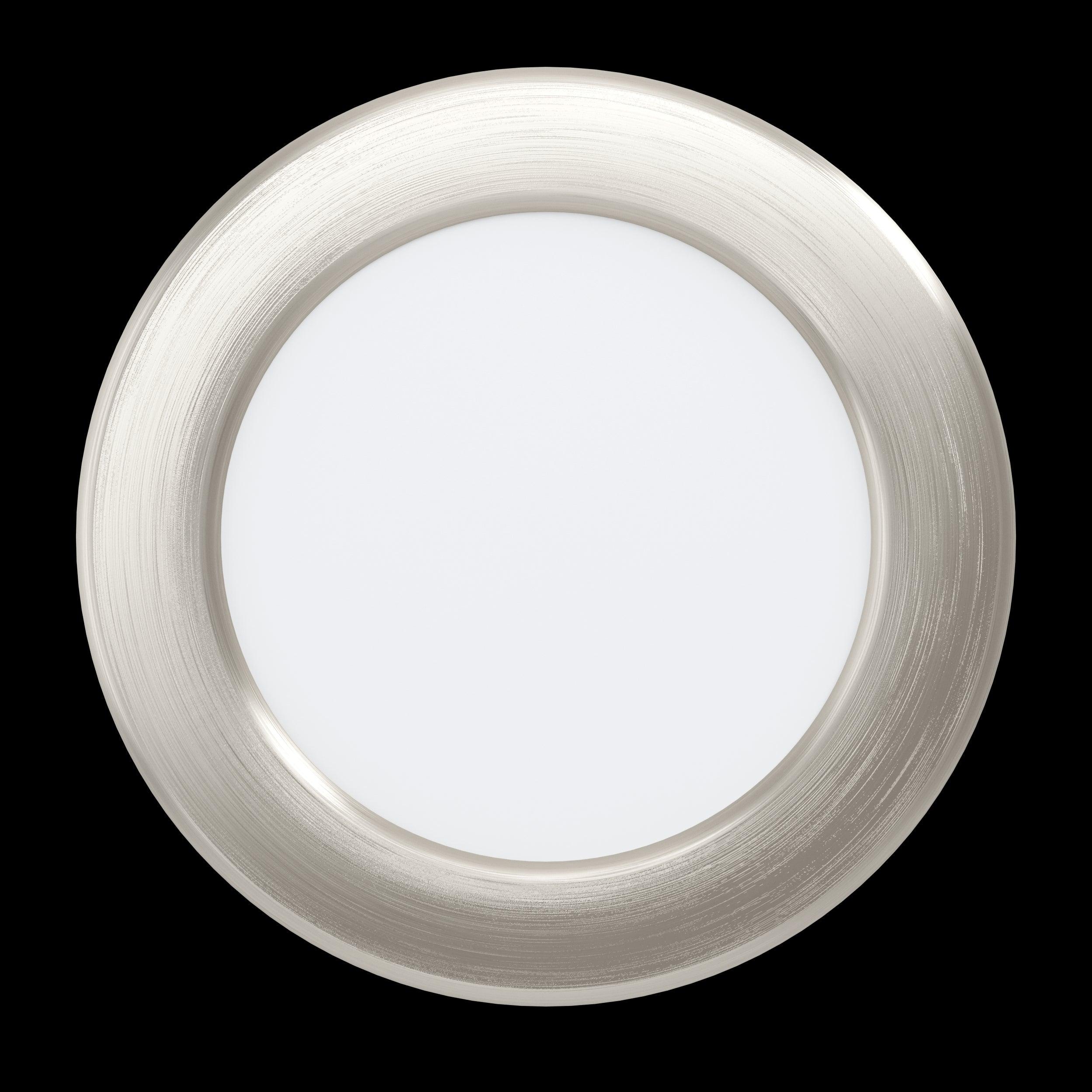 eglo fueva 5 nickel cool white led recessed light 11 7cm living room image