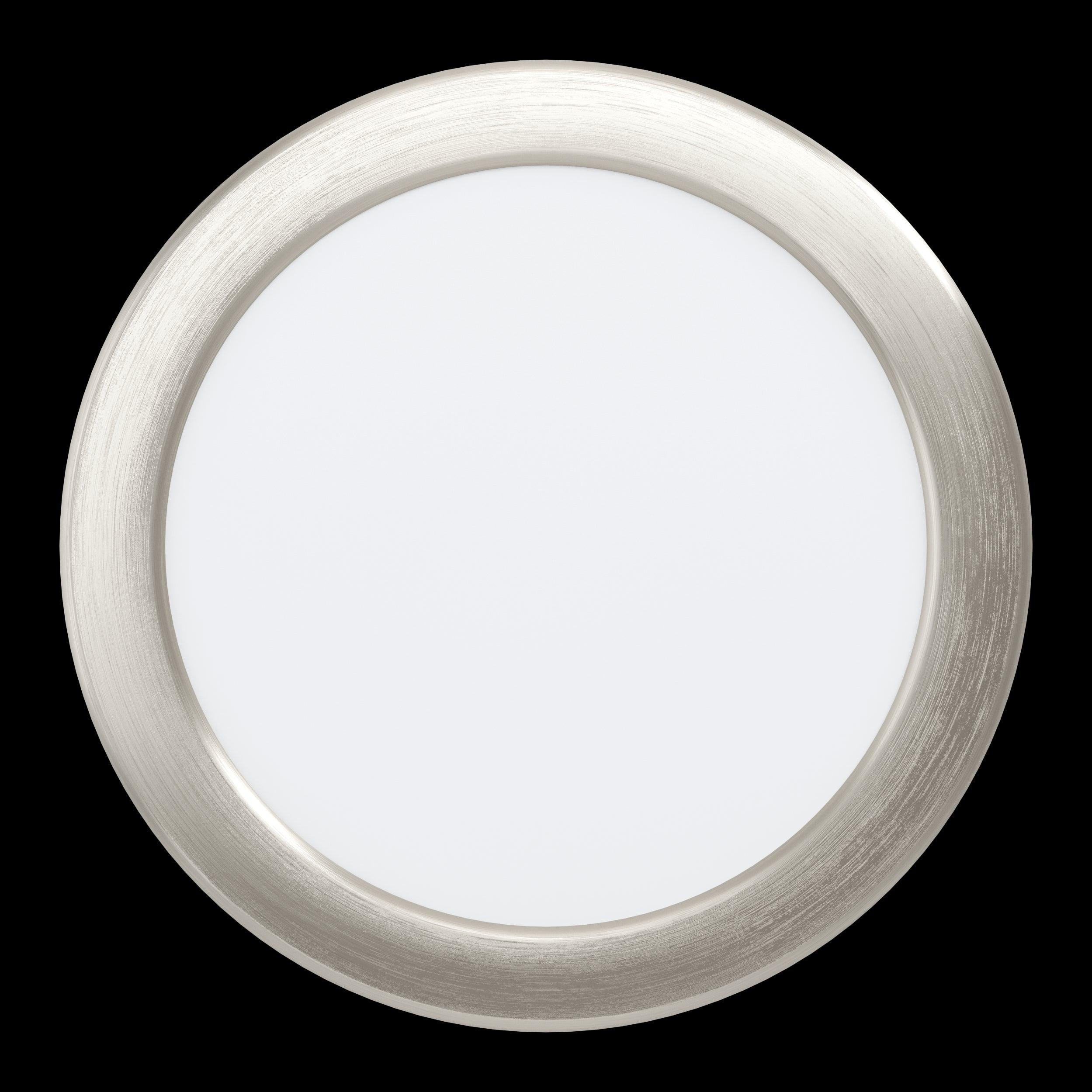 eglo fueva 5 nickel cool white led recessed light 16 6cm