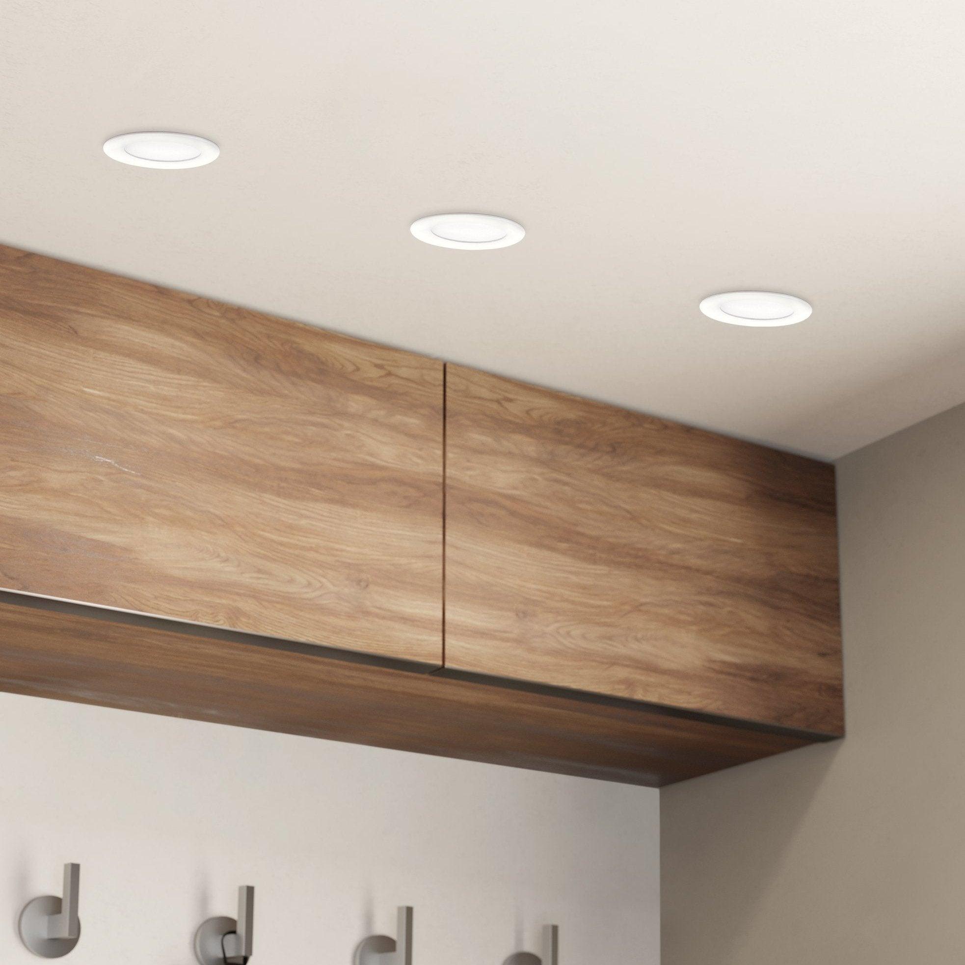 eglo fueva 5 led round white recessed light 11 7cm