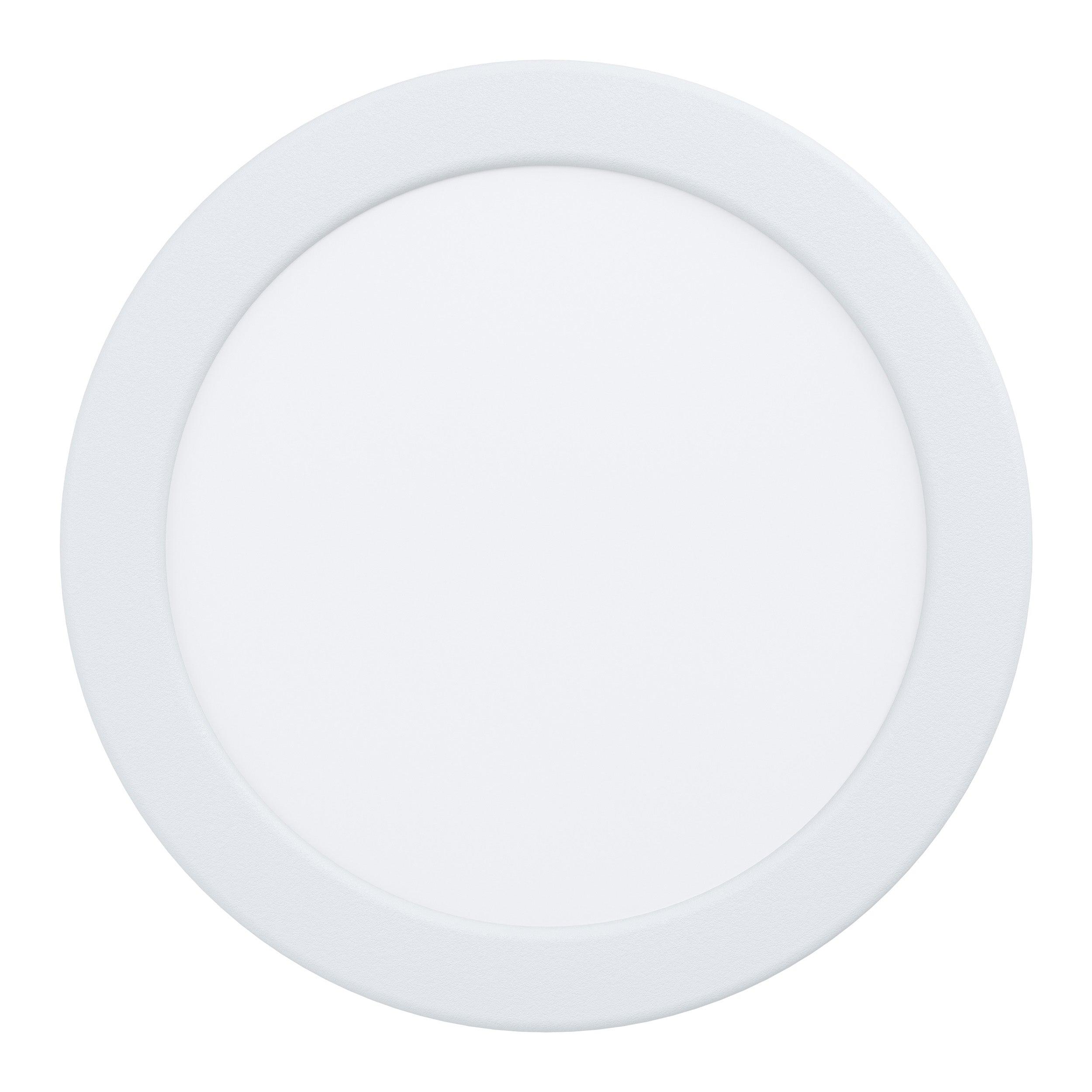 eglo fueva 5 led round white recessed light 16 6cm living room image