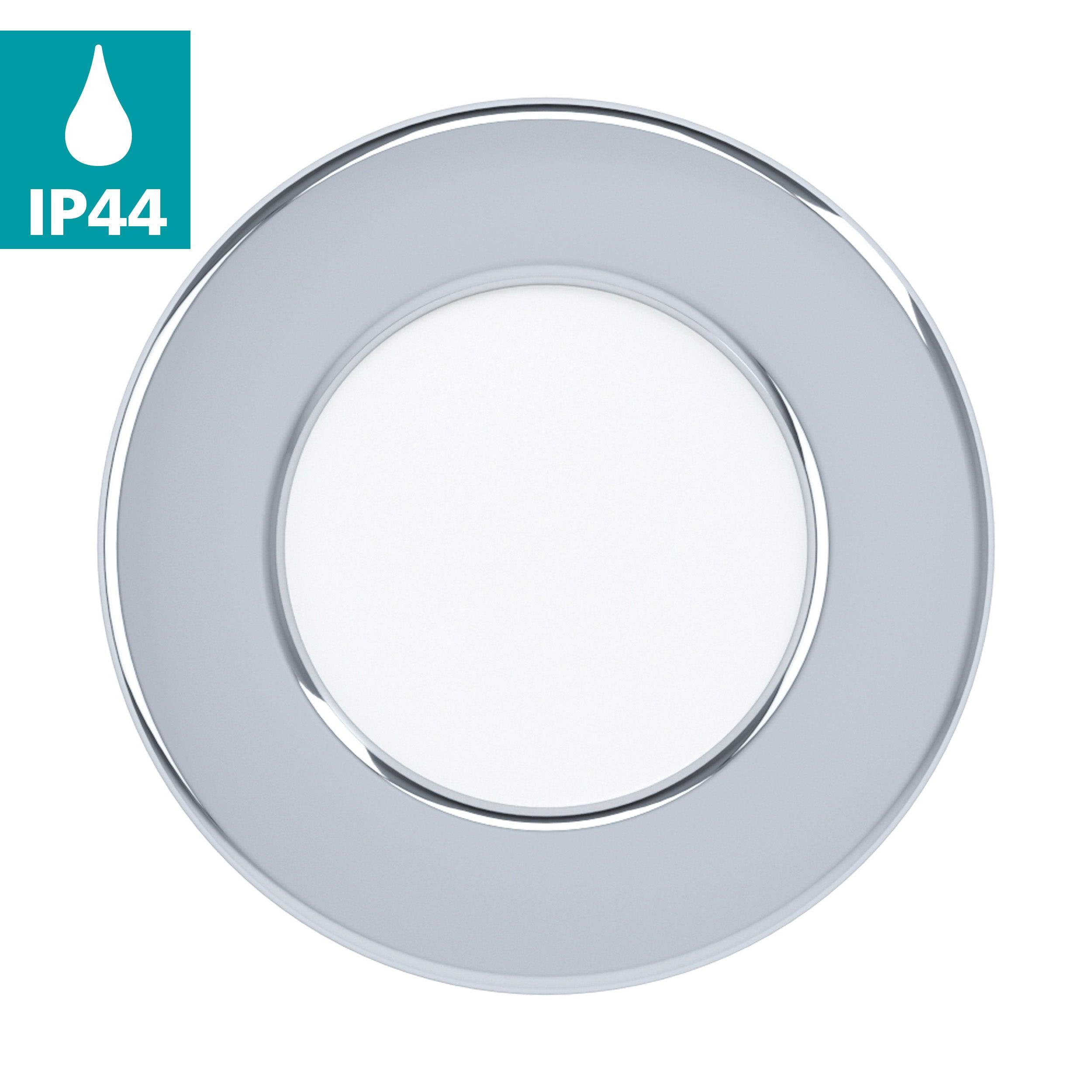 eglo fueva 5 chrome led recessed ceiling light 8 6cm kitchen lighting