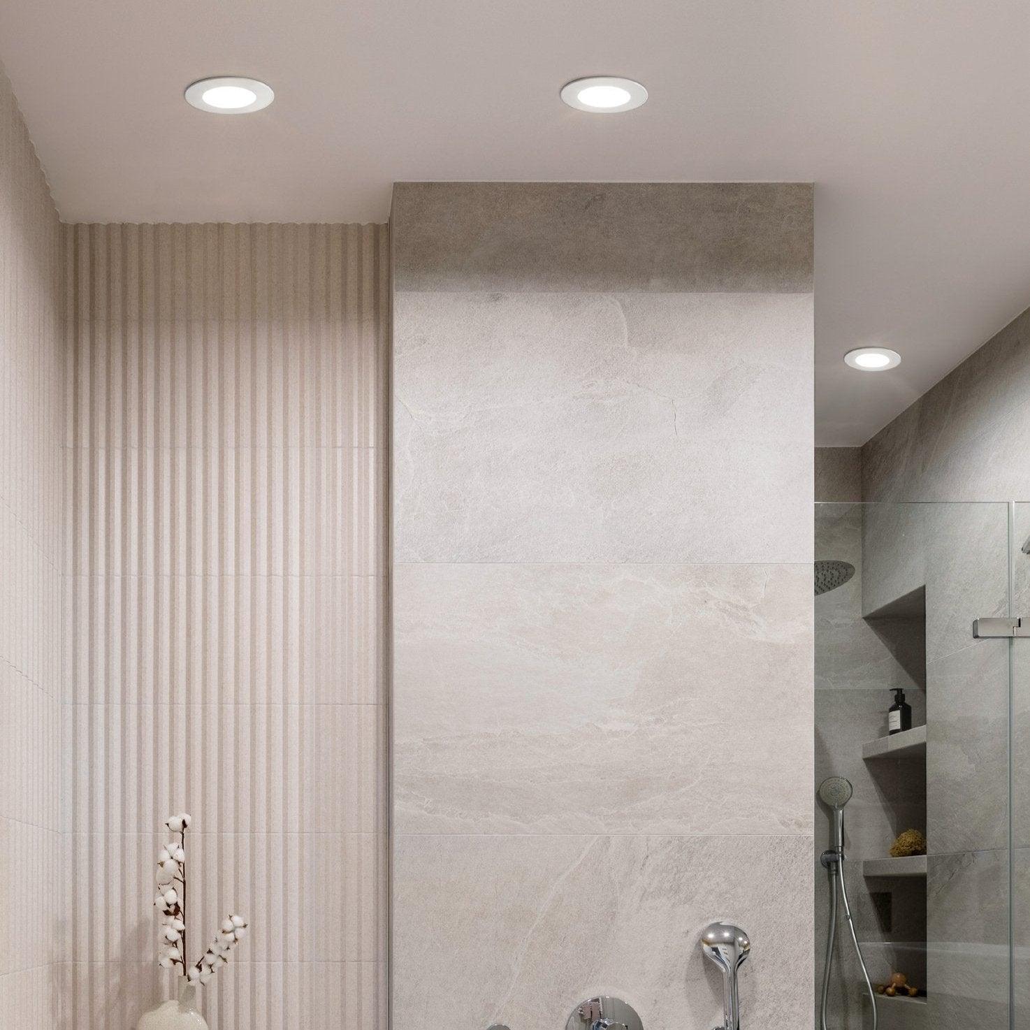 eglo fueva 5 white led cool white recessed light 8 6cm