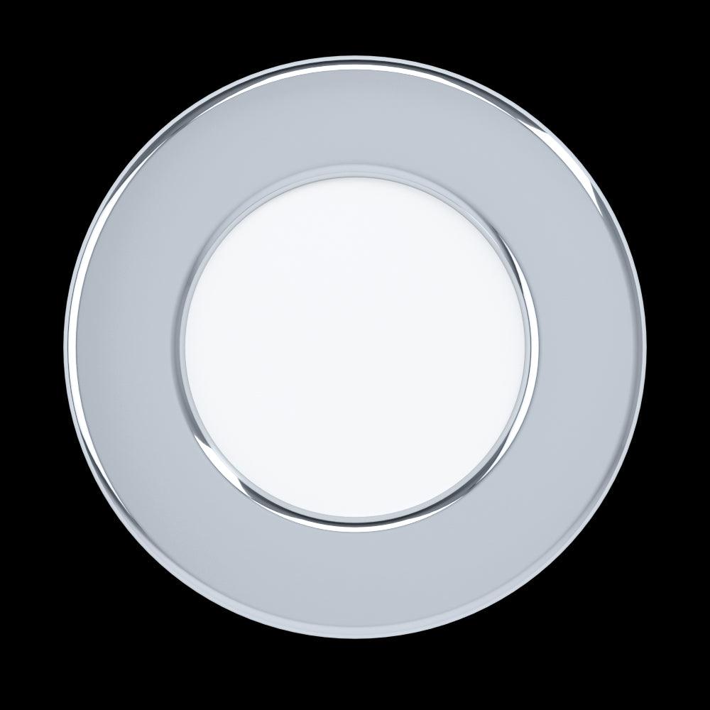 eglo fueva 5 chrome led recessed cool white light 8 6cm living room image