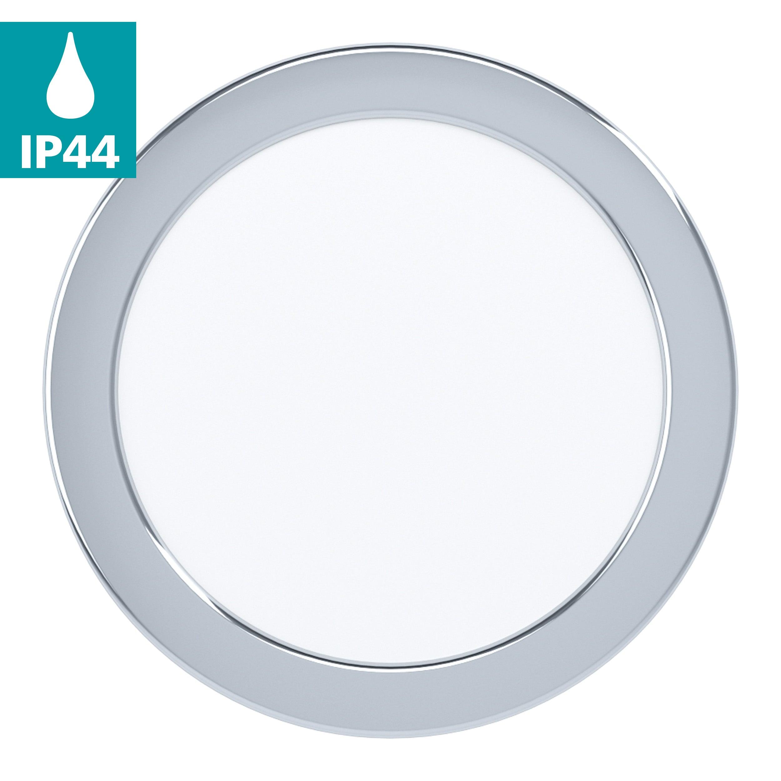 eglo fueva 5 chrome led recessed cool white light 16 6cm kitchen lighting