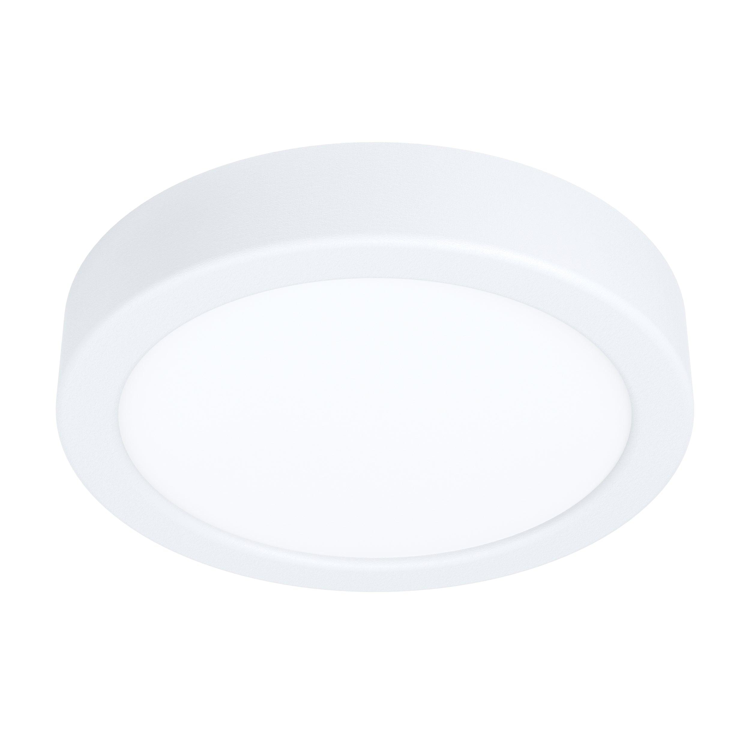 eglo fueva 5 led white flush ceiling light 16cm living room image
