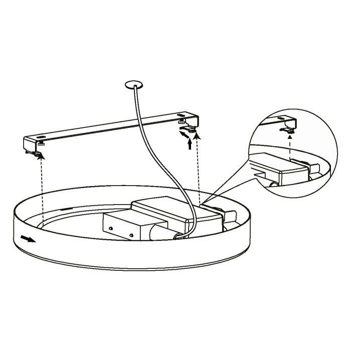 eglo fueva 5 led white ip44 flush ceiling light Kitchen Lighting Close Up