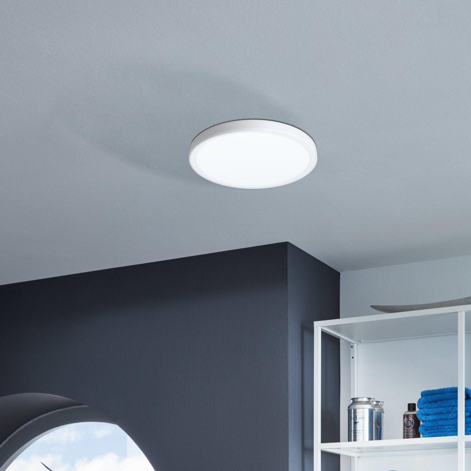 eglo fueva 5 led white bathroom ceiling flush ip44