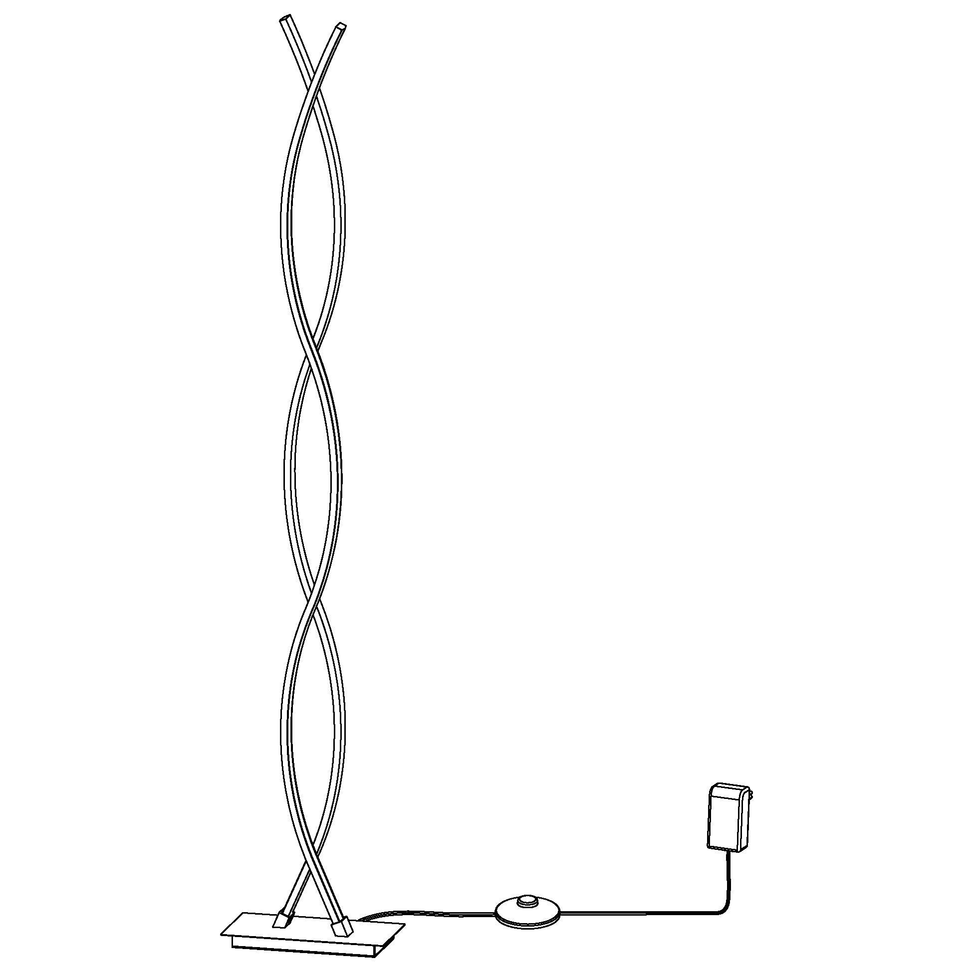 eglo lasana 3 led modern two light black floor lamp hallway lighting