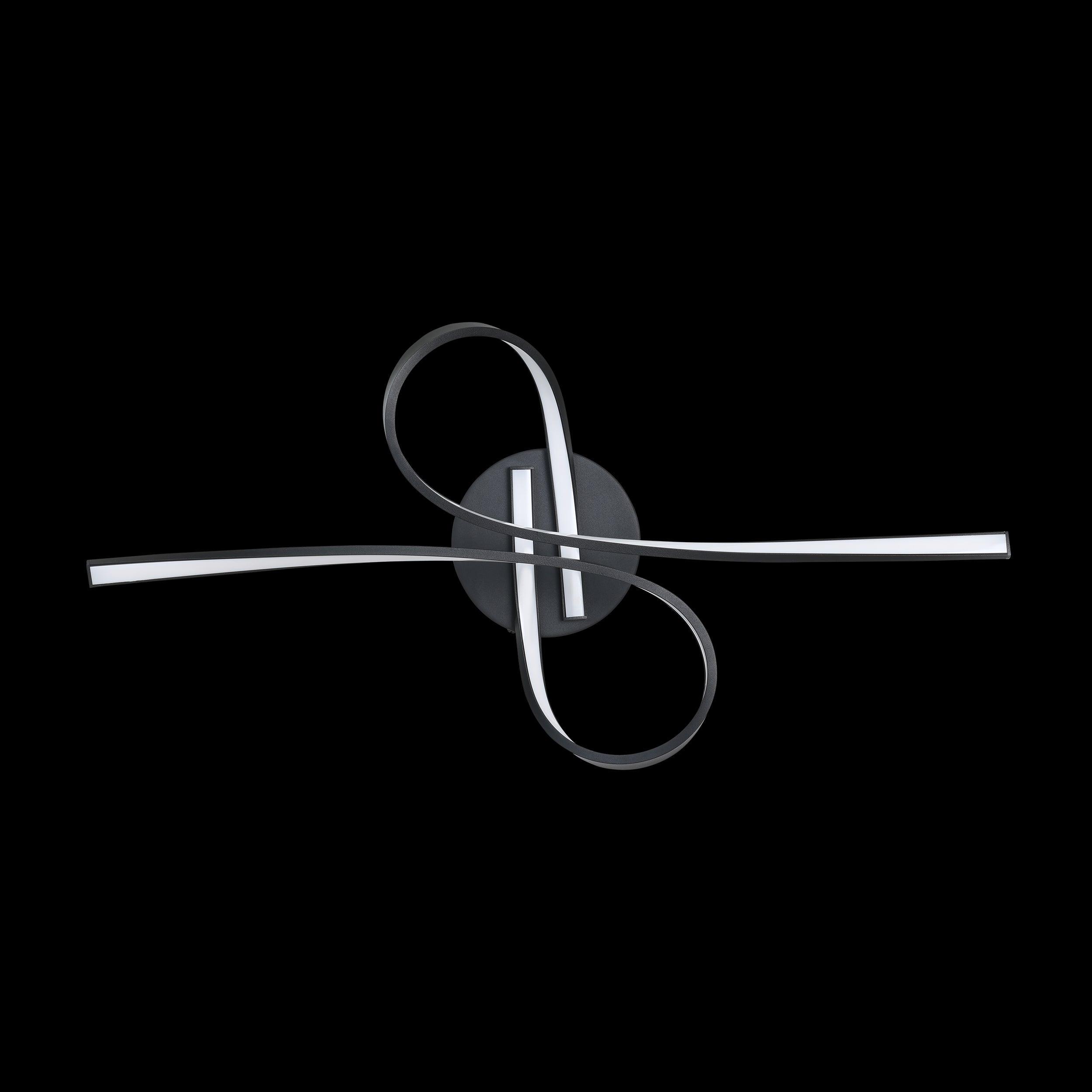 eglo selvina 1 black led flush ceiling light living room image