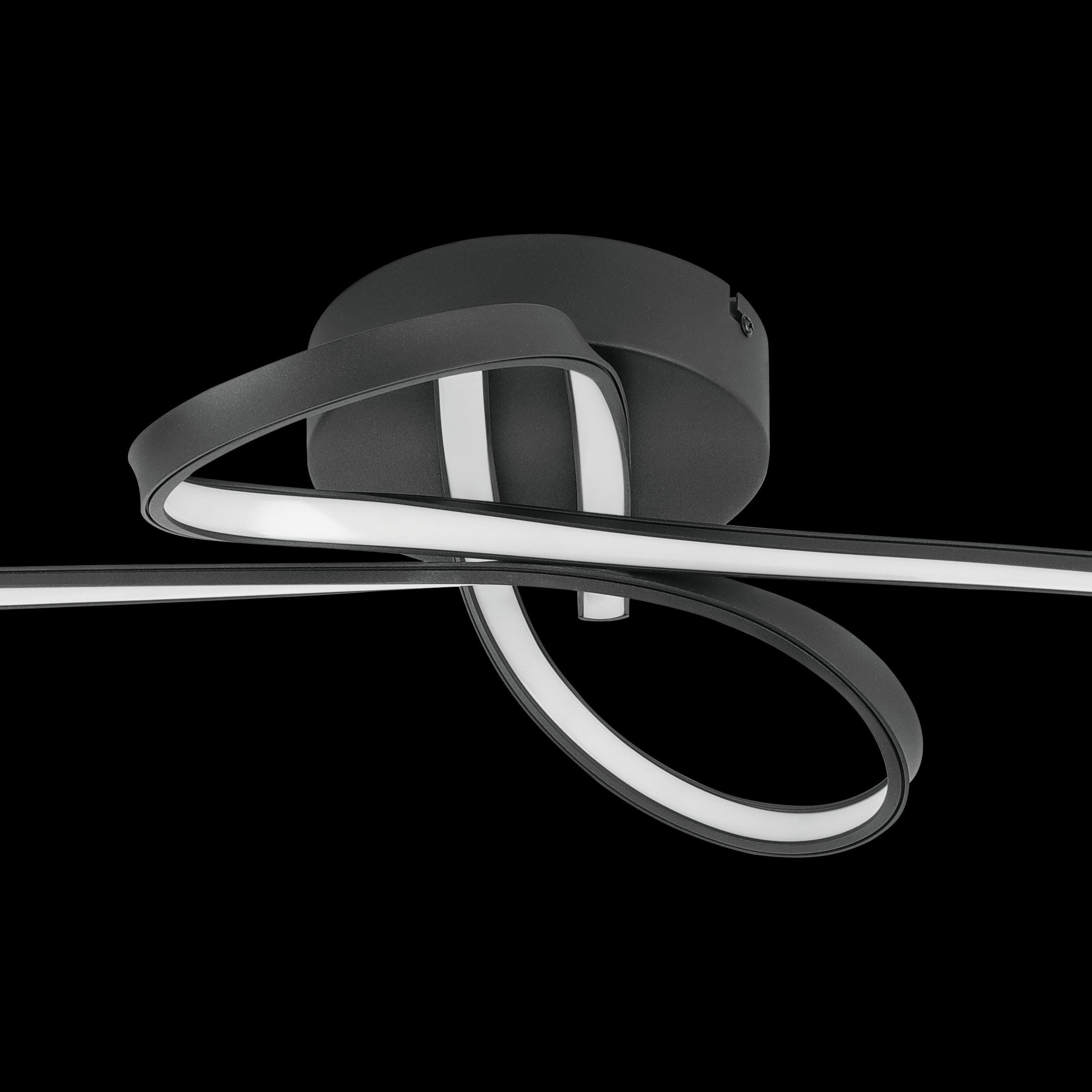 eglo selvina 1 black led flush ceiling light Kitchen Lighting Close Up