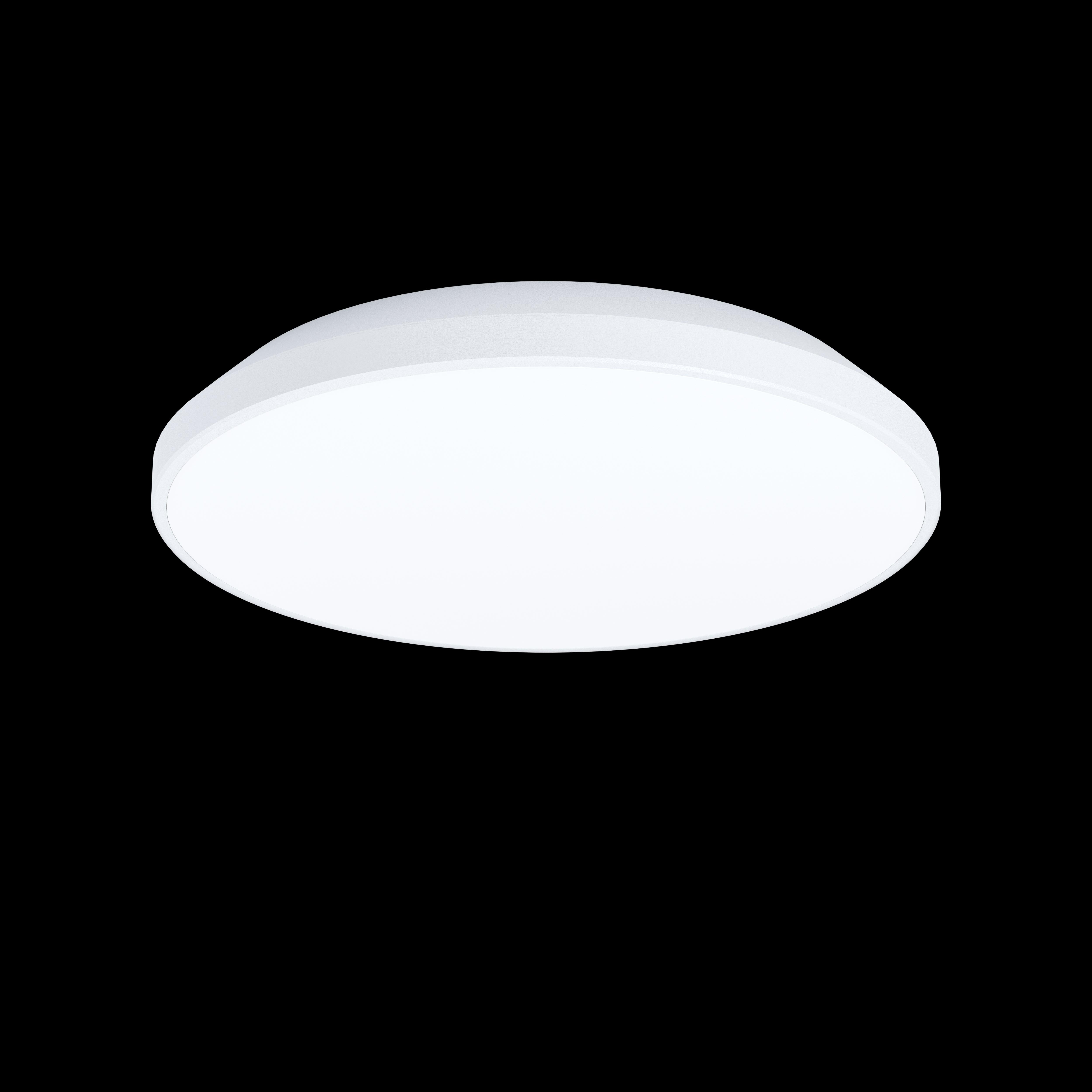 eglo crespillo white led round flush ceiling light 24cm living room image