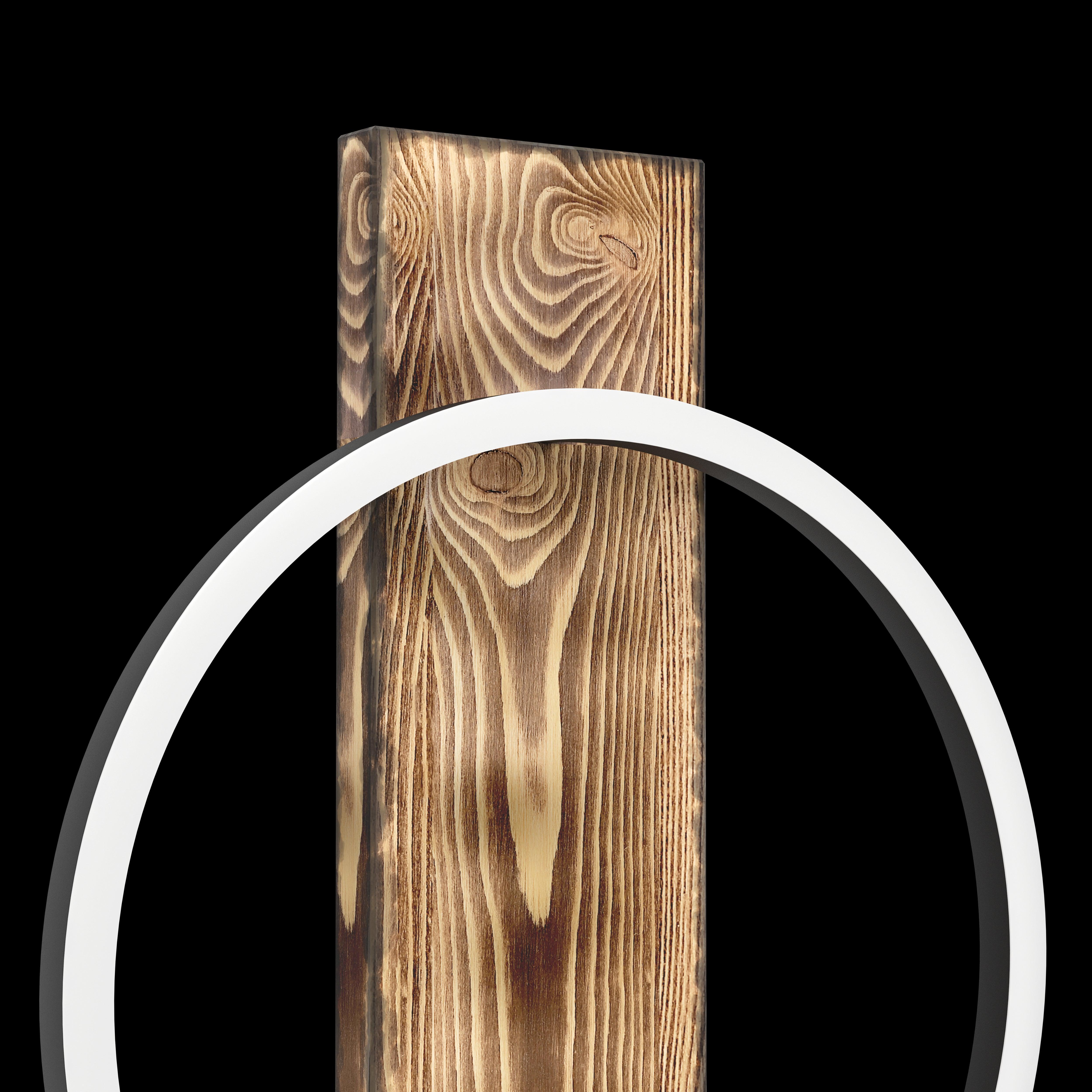 eglo boyal mottled wood led wall light Hallway Lighting Close up