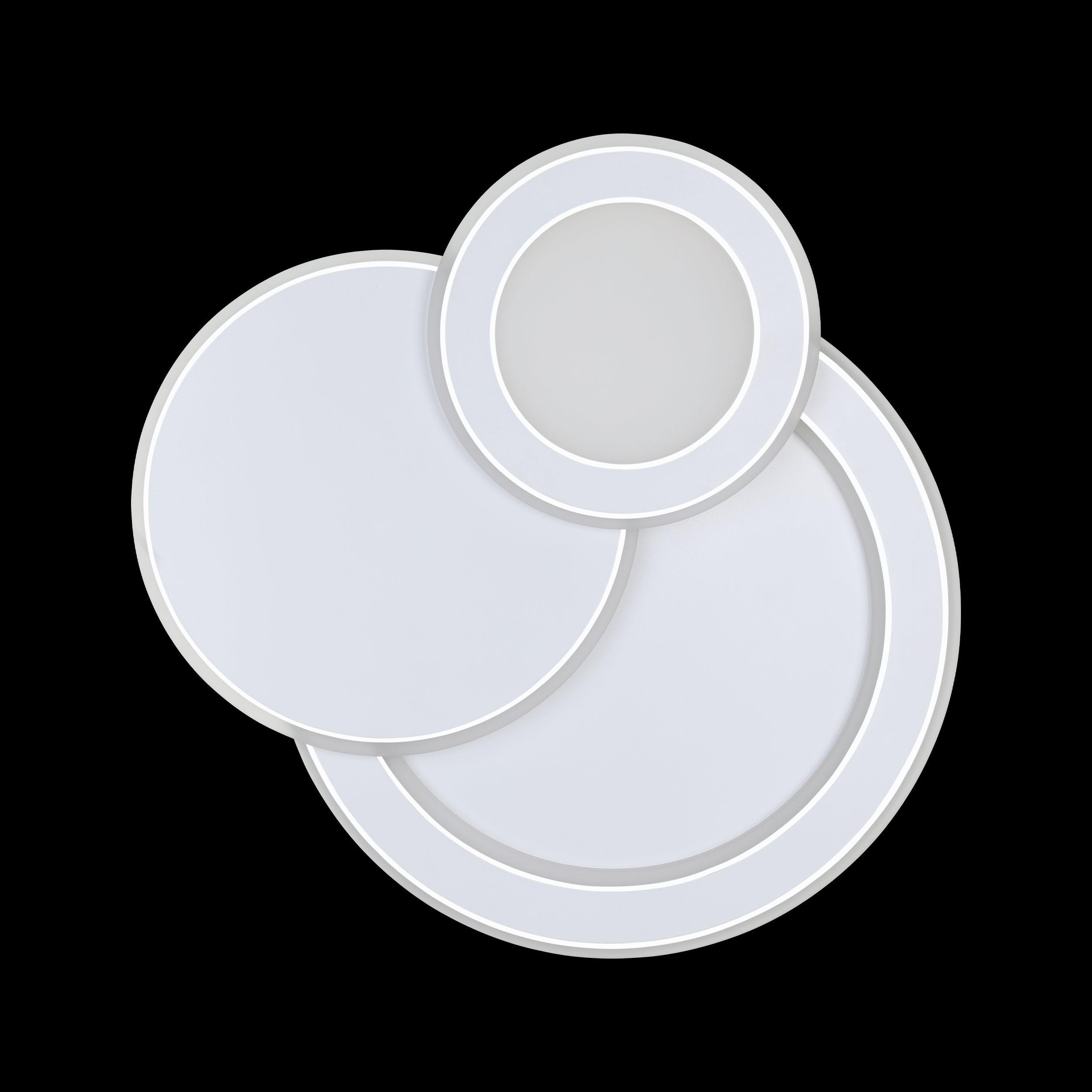 eglo mentalurgia chrome 3 circle design led flush living room image