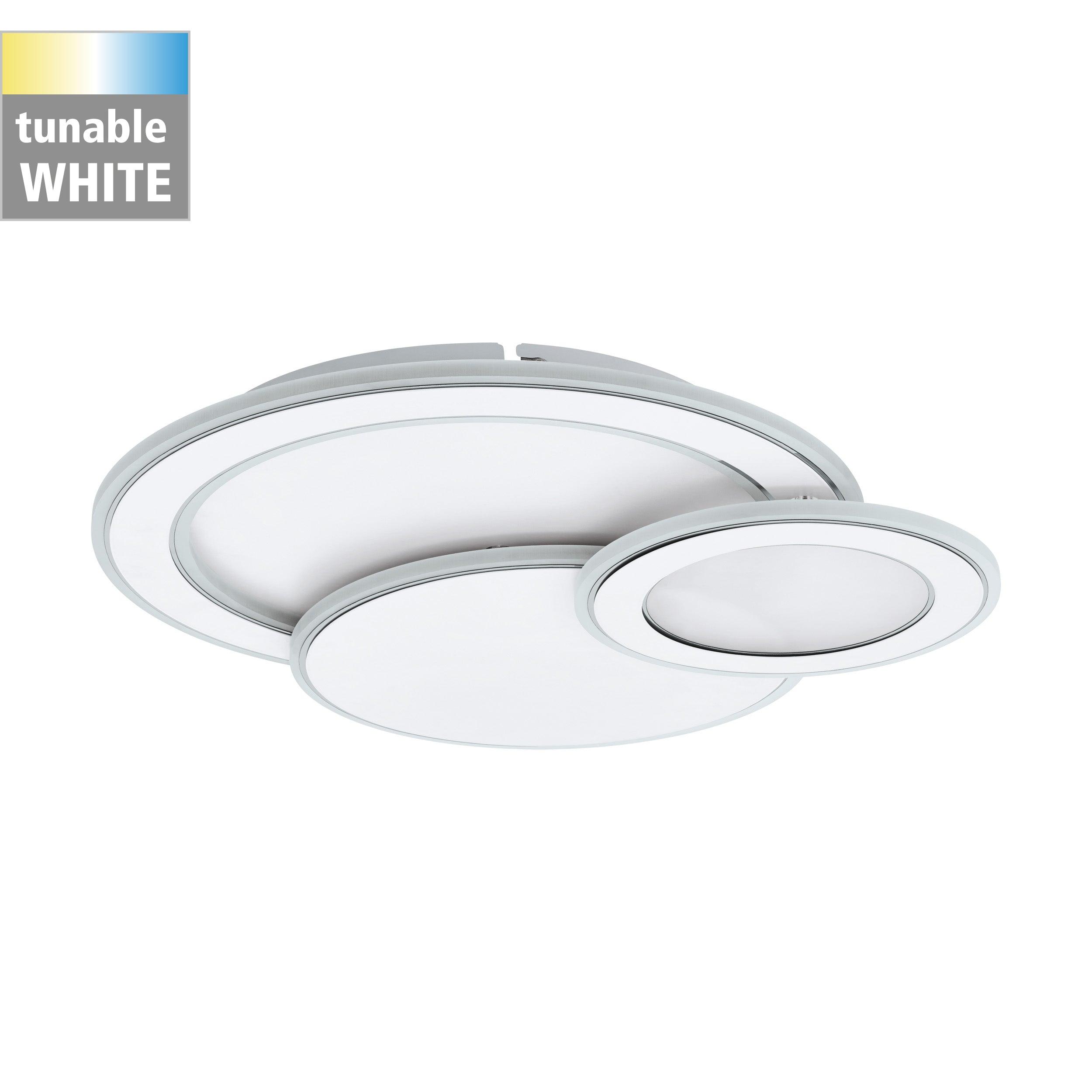 eglo mentalurgia chrome 3 circle design led flush Kitchen Lighting Close Up