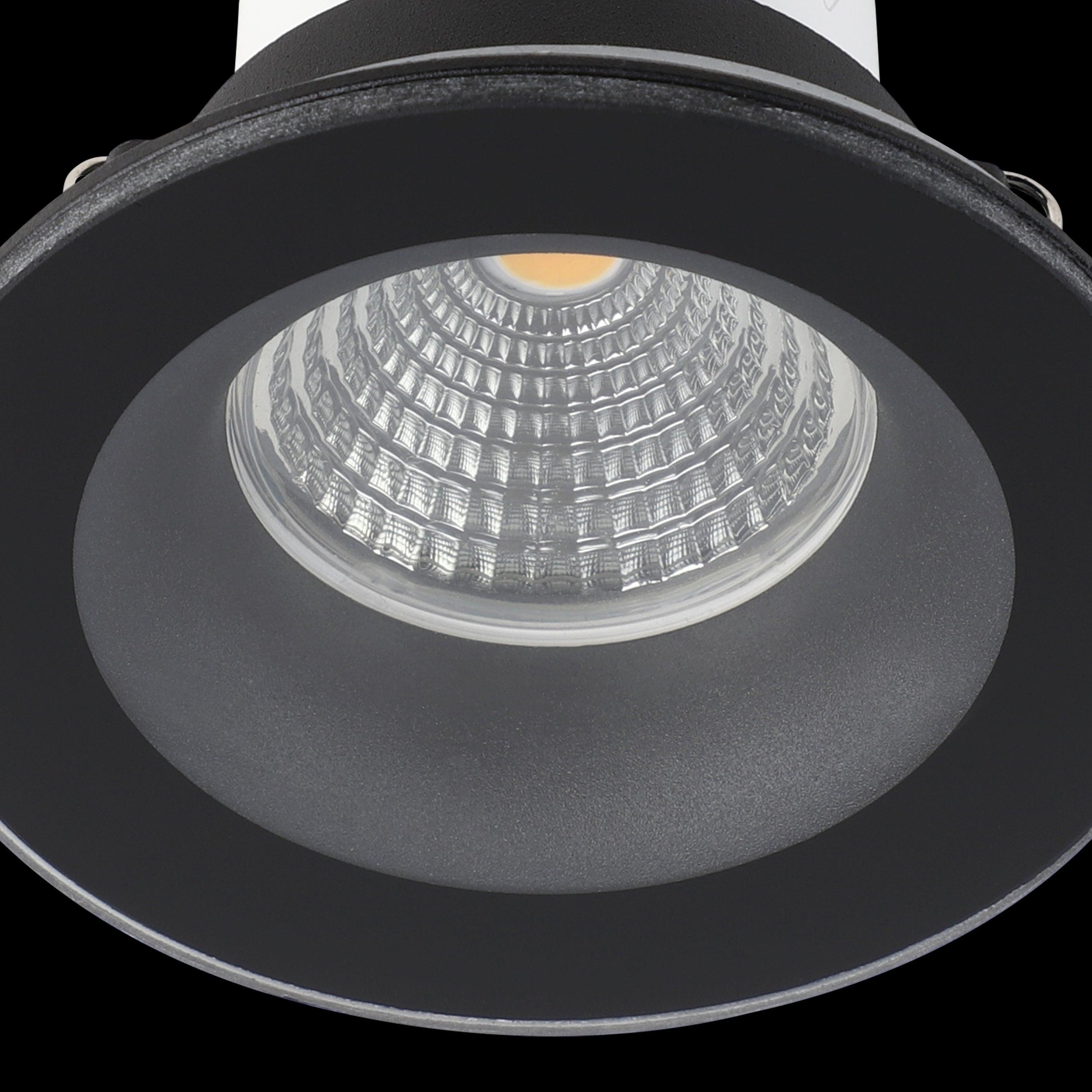 eglo salabate black led recessed ceiling light warm white hallway lighting