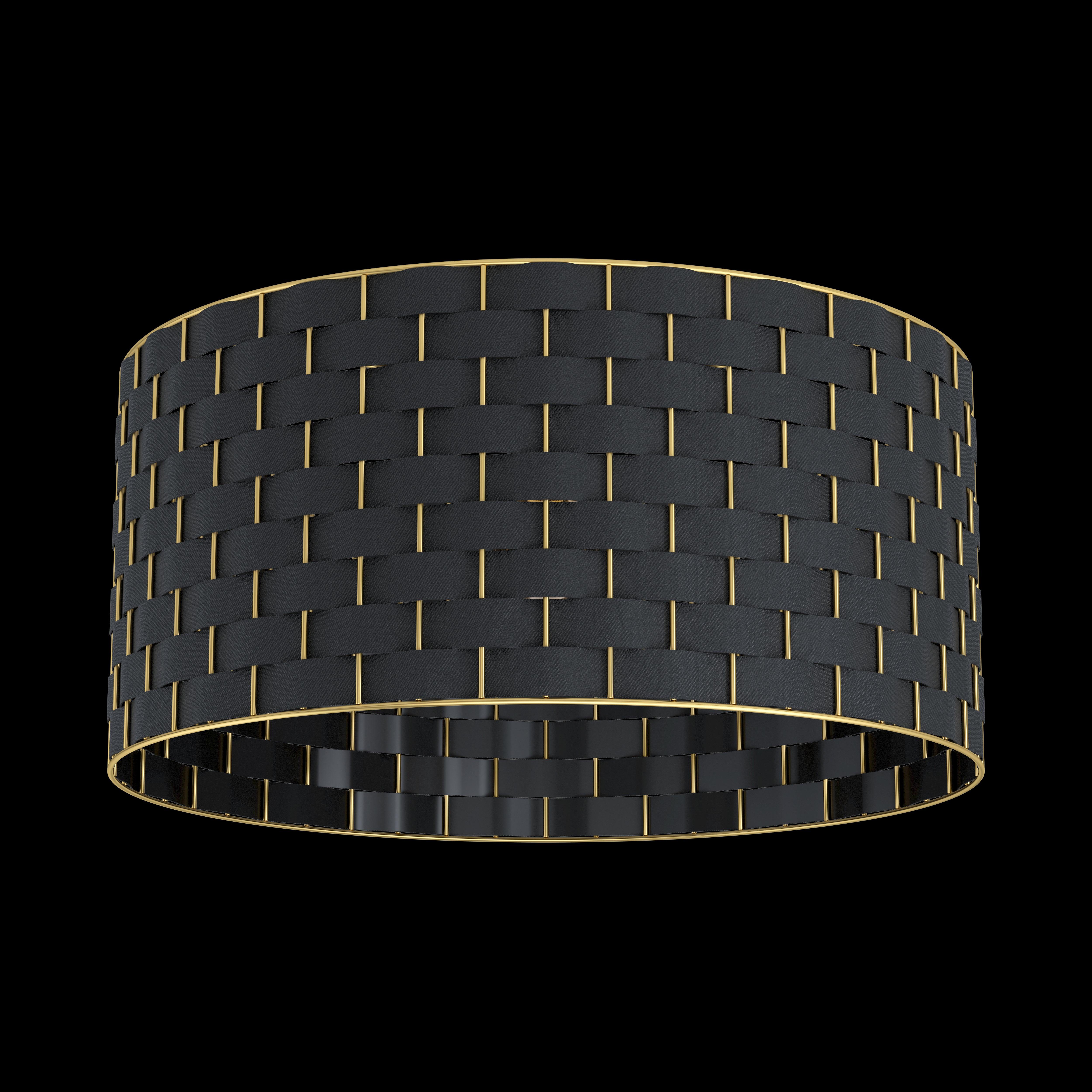 eglo marasales brass black fabric round ceiling flush living room image